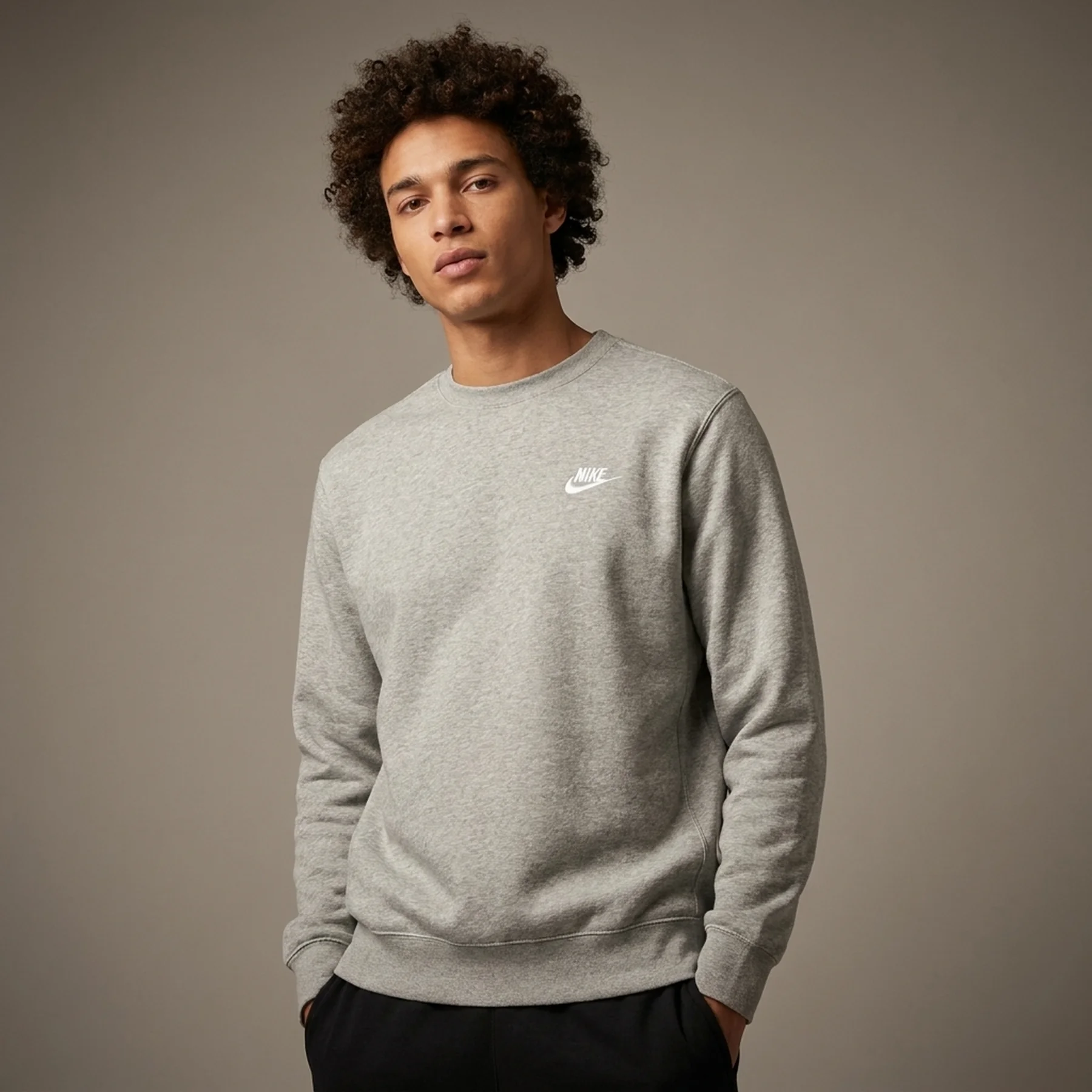 Кофта чоловіча Nike M Nsw Club Crw Bb (BV2662-063)