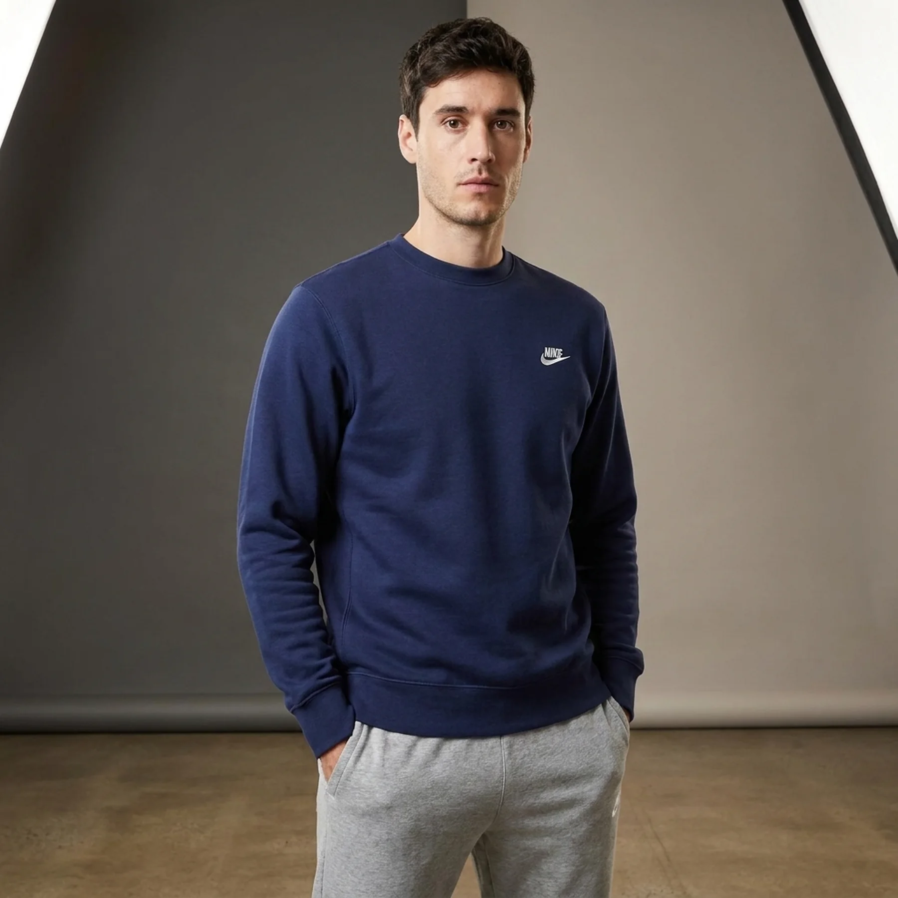 Кофта чоловіча Nike M Nsw Club Crw Bb (BV2662-410)