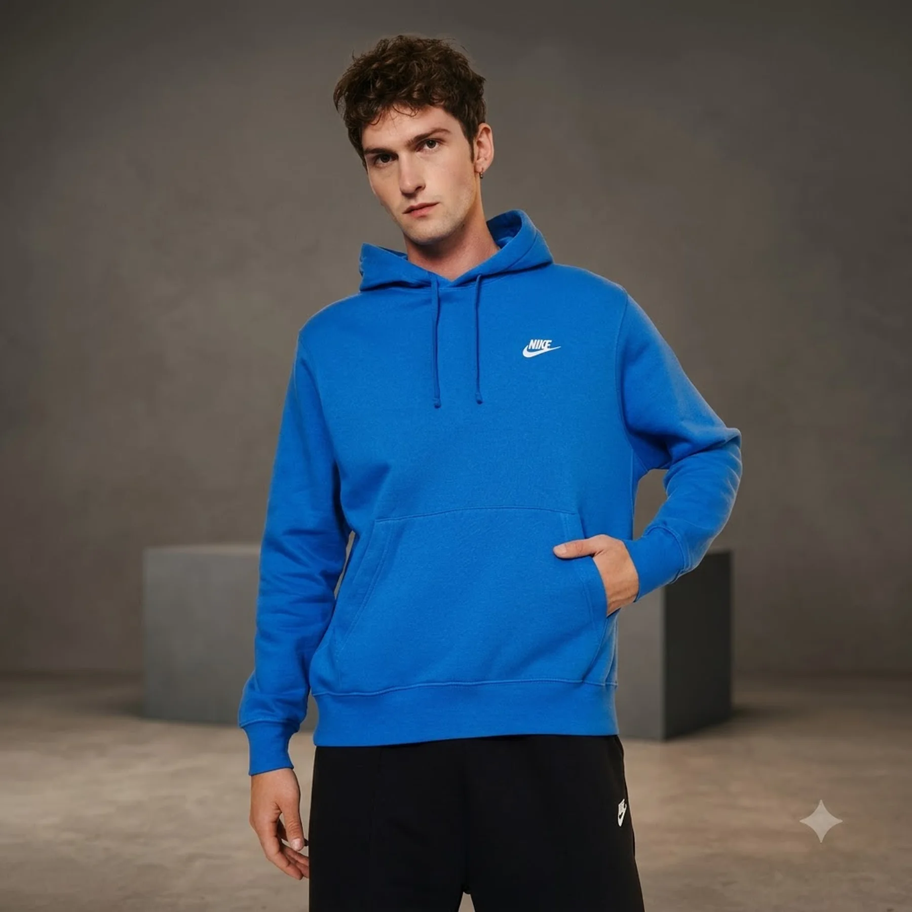 Кофта чоловіча Nike M Nsw Club Hoodie Po Bb (BV2654-403)
