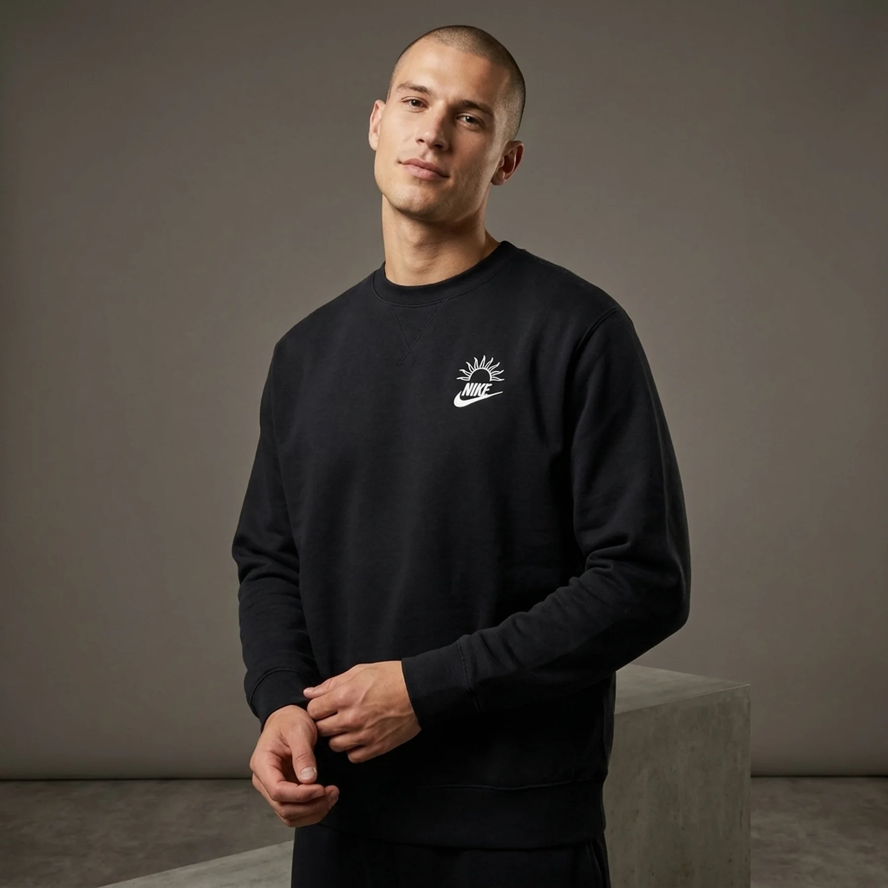 Кофта чоловіча Nike M Nsw Hbr-C Bb Crew (DQ4072-010)