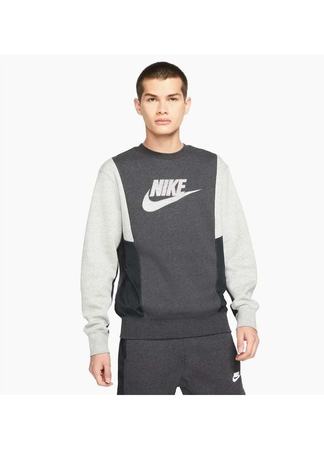 Кофта чоловіча Nike M Nsw Hybrid Flc Crew Bb (DJ5075-032)