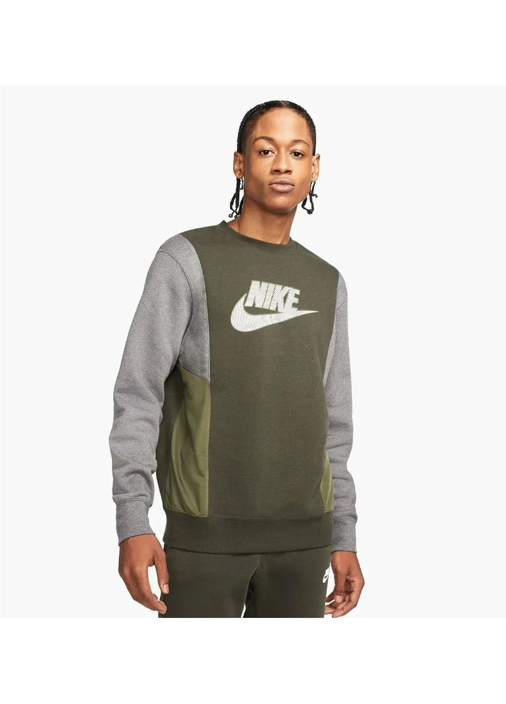 Кофта чоловіча Nike M Nsw Hybrid Flc Crew Bb (DJ5075-355)