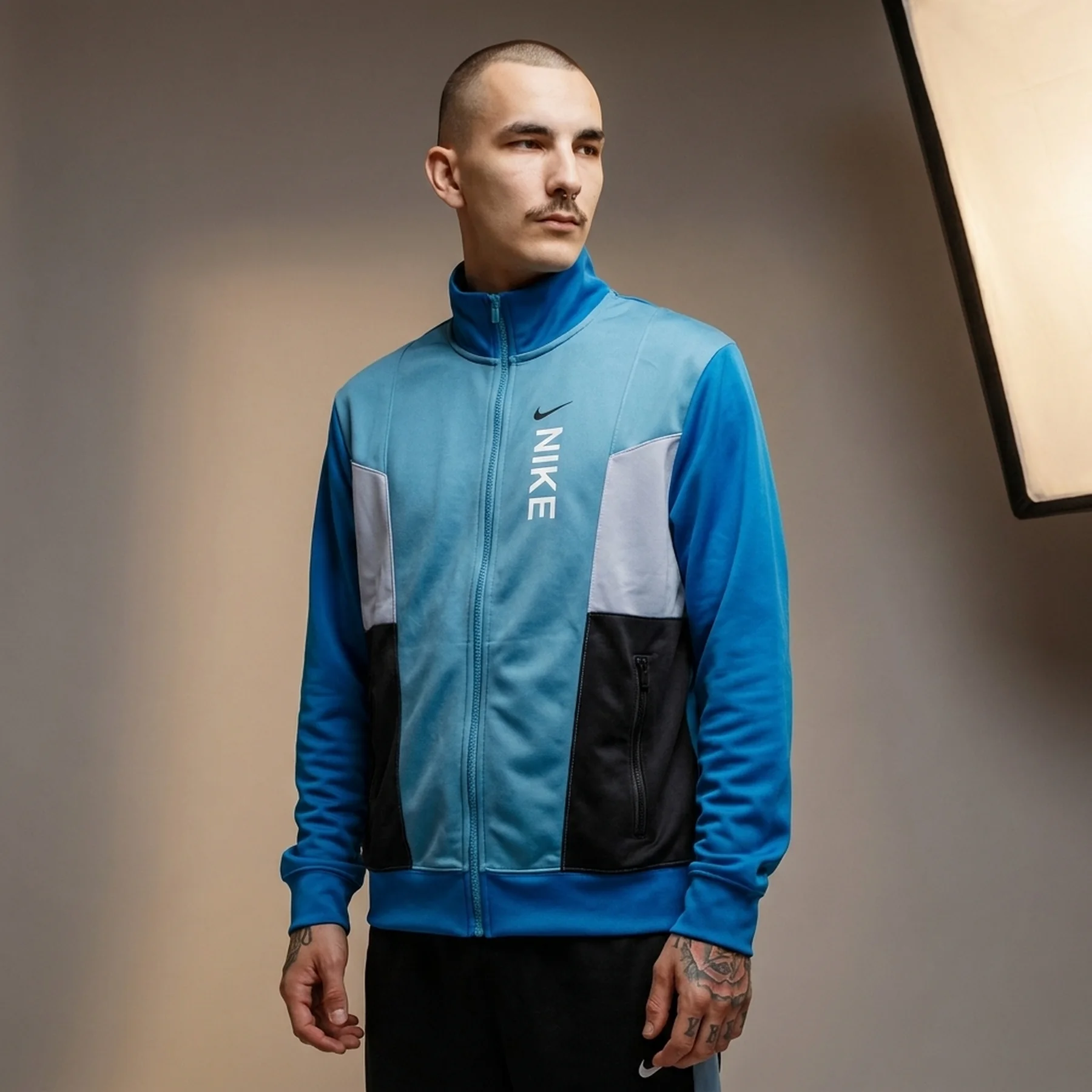 Кофта чоловіча Nike M Nsw Hybrid Pk Tracktop Light Blue (FB1626-440)