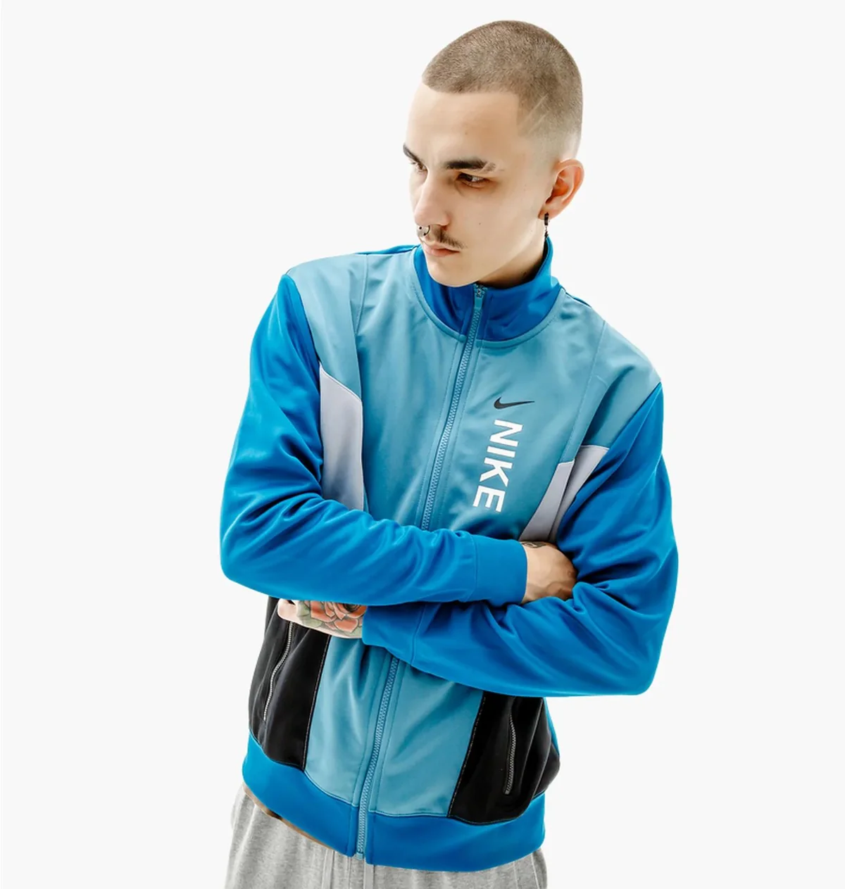 Кофта чоловіча Nike M Nsw Hybrid Pk Tracktop Light Blue (FB1626-440)