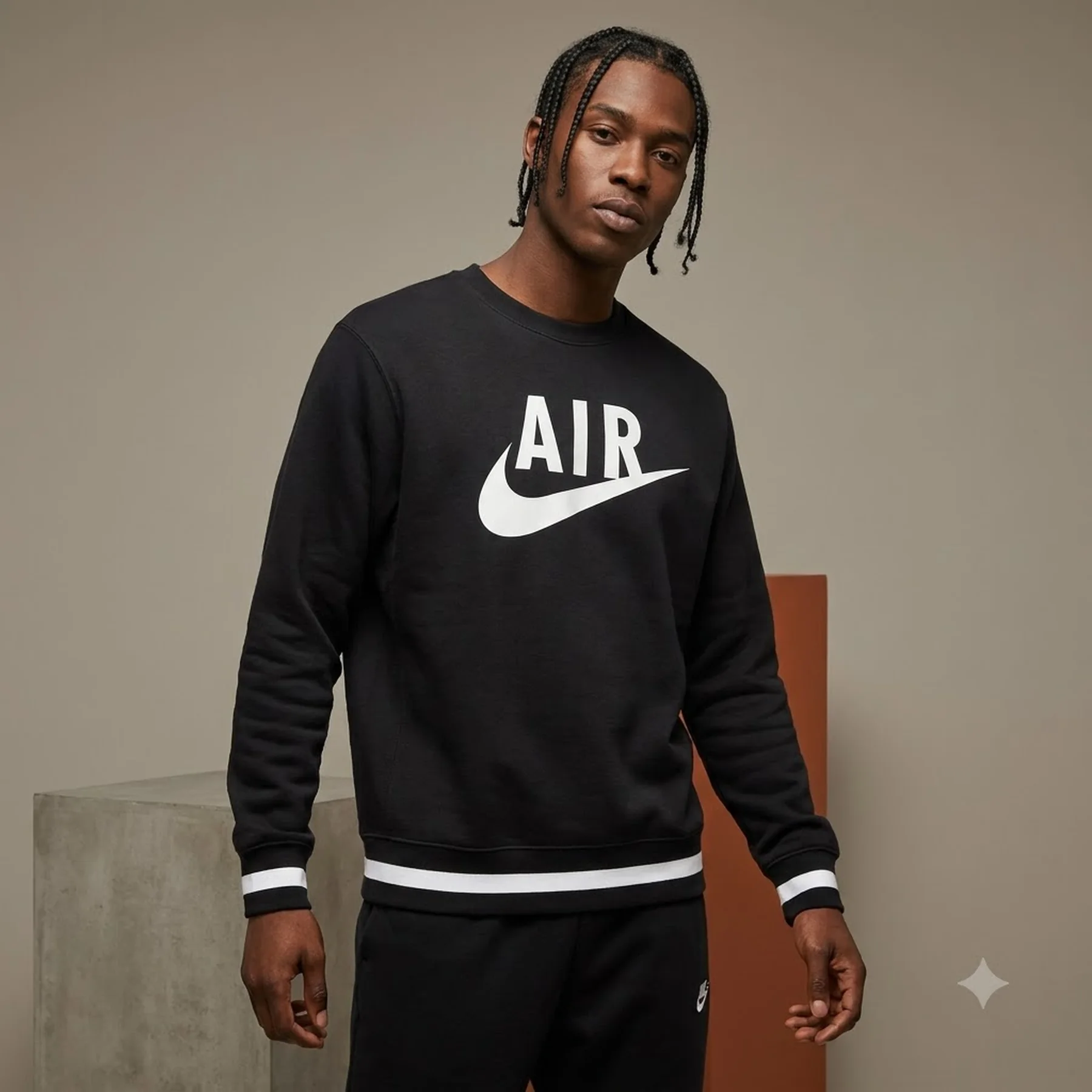 Кофта чоловіча Nike M Nsw Sw Air Crew Flc (FN7692-010)