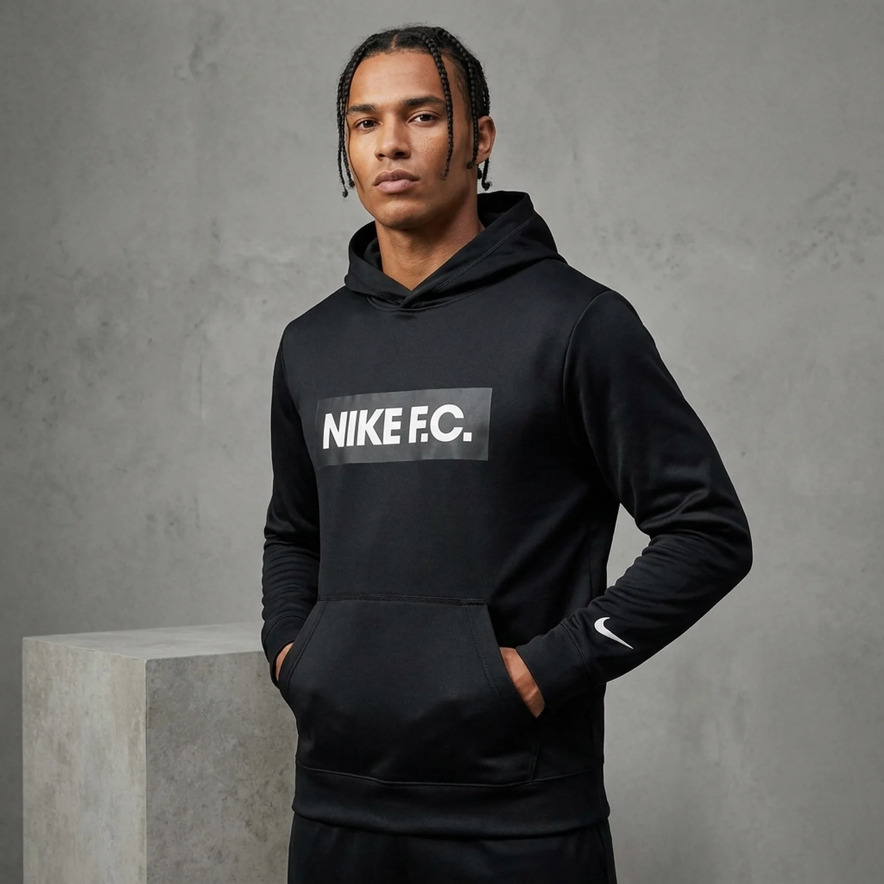 Кофта чоловіча Nike Mens Soccer Hoodie Black (DC9075-010)