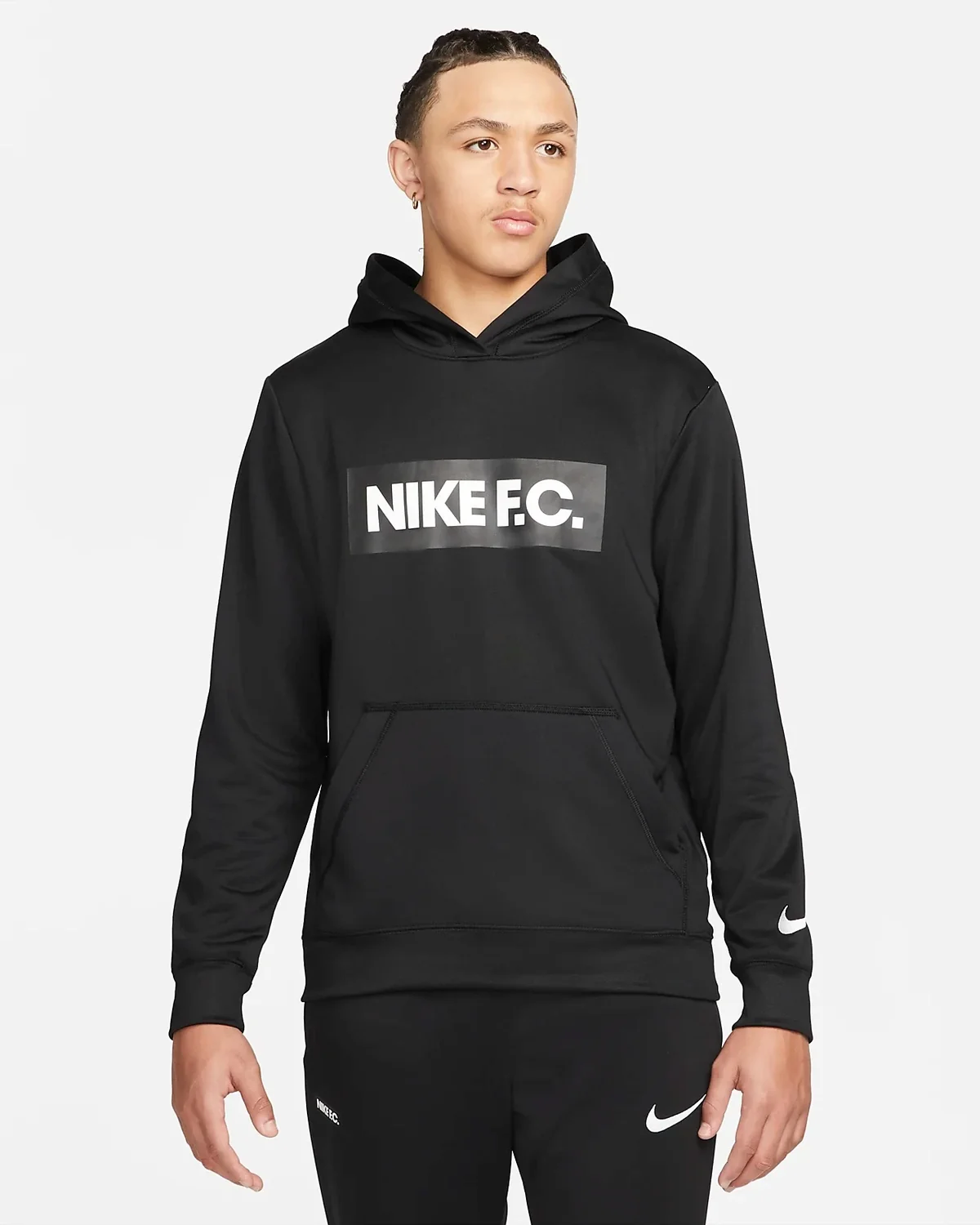 Кофта чоловіча Nike Mens Soccer Hoodie Black (DC9075-010)