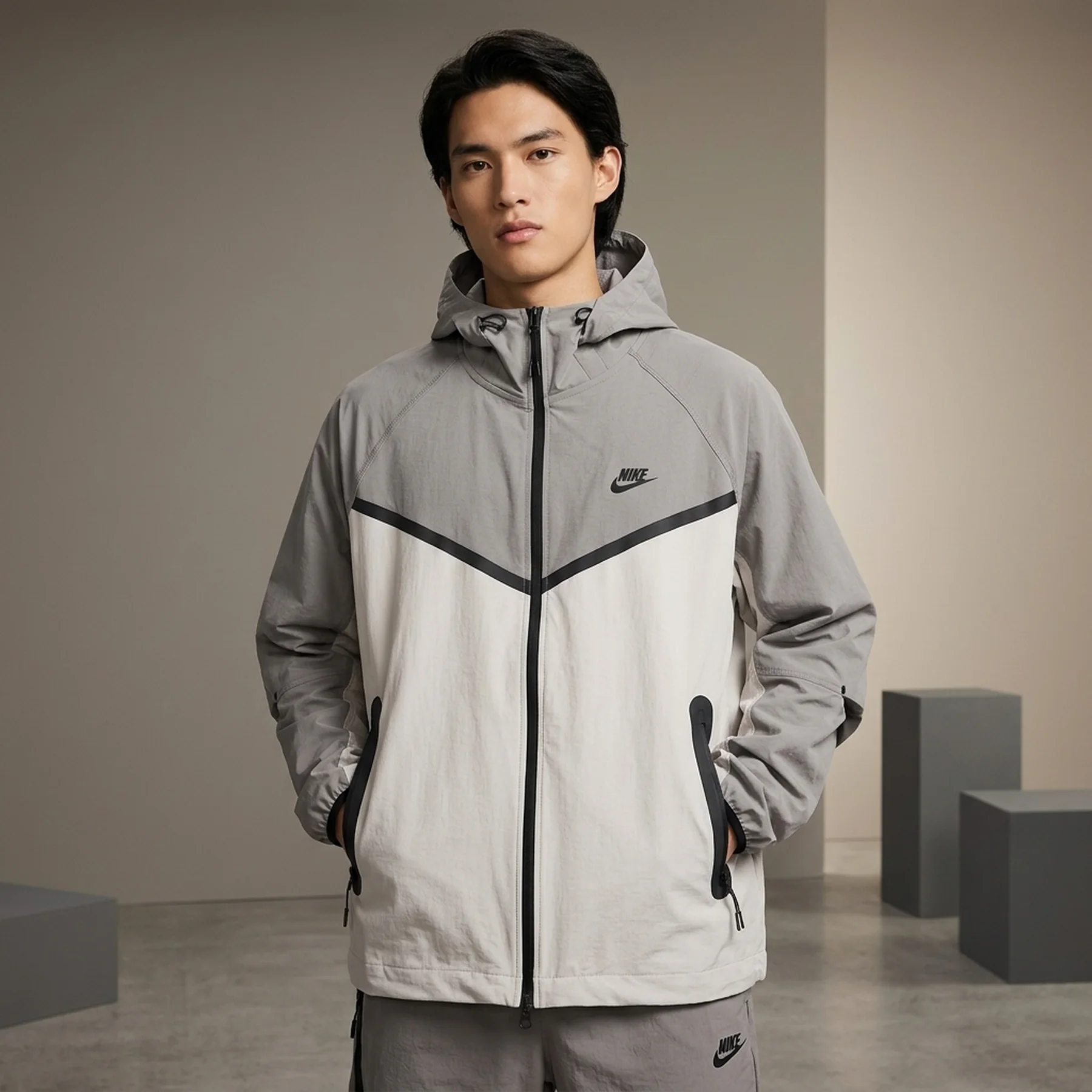 Кофта чоловіча Nike Nike Tech Woven Grey Hm7151-014 (HM7151-014)