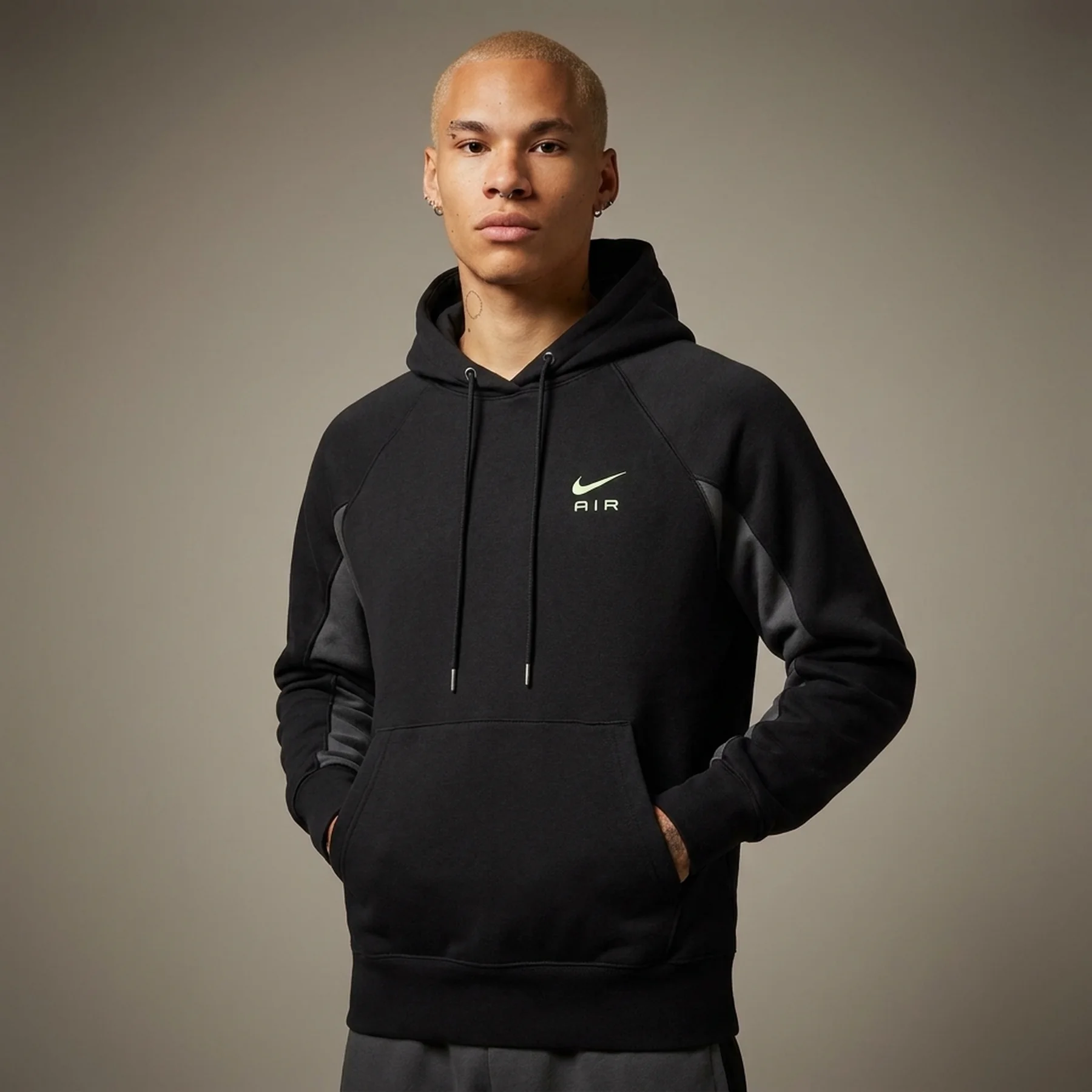 Кофта чоловіча Nike Nsw Air Ft Po Hoodie (DQ4207-011)