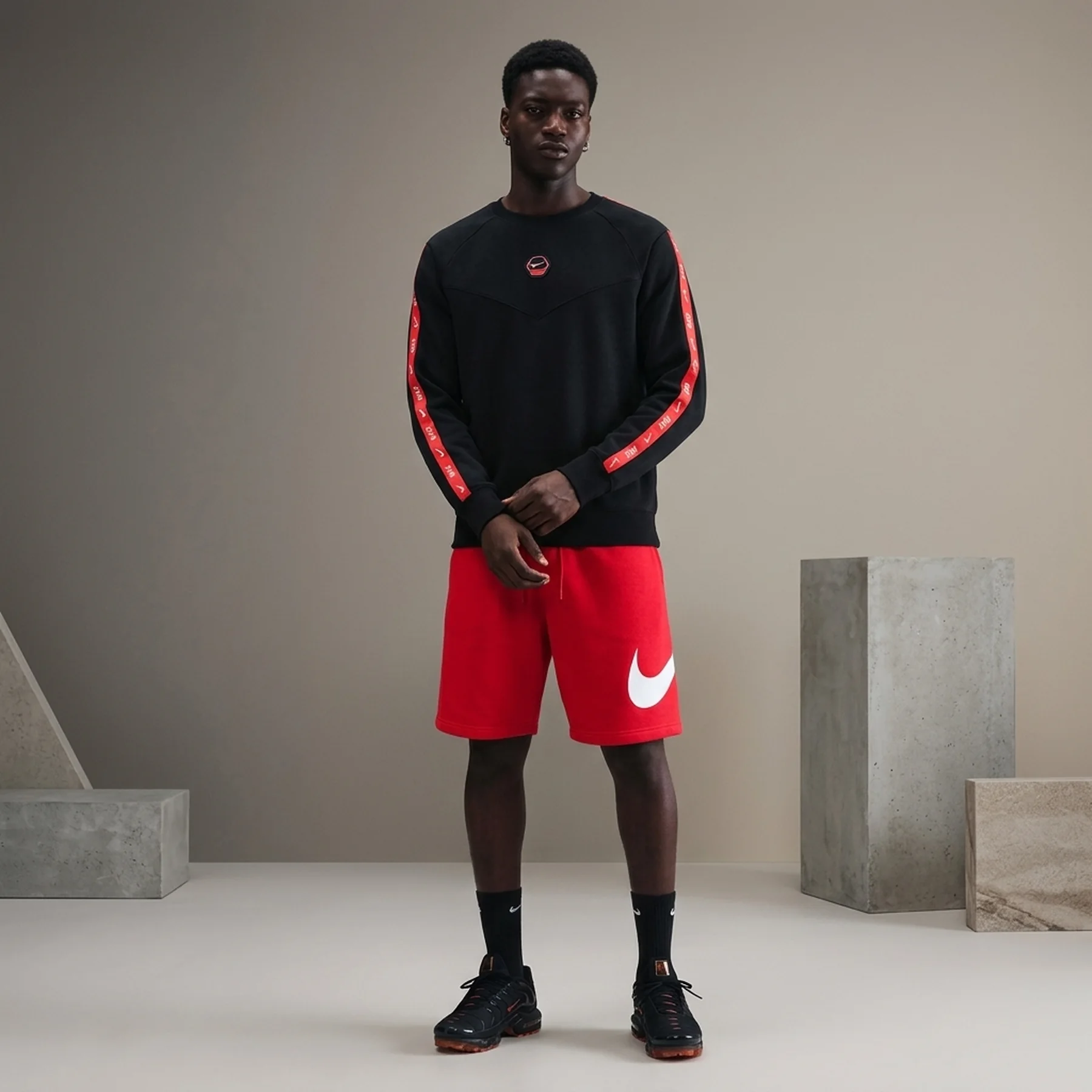 Кофта чоловіча Nike Nsw Cs Crew Flc Bb Black (IH4286-010)