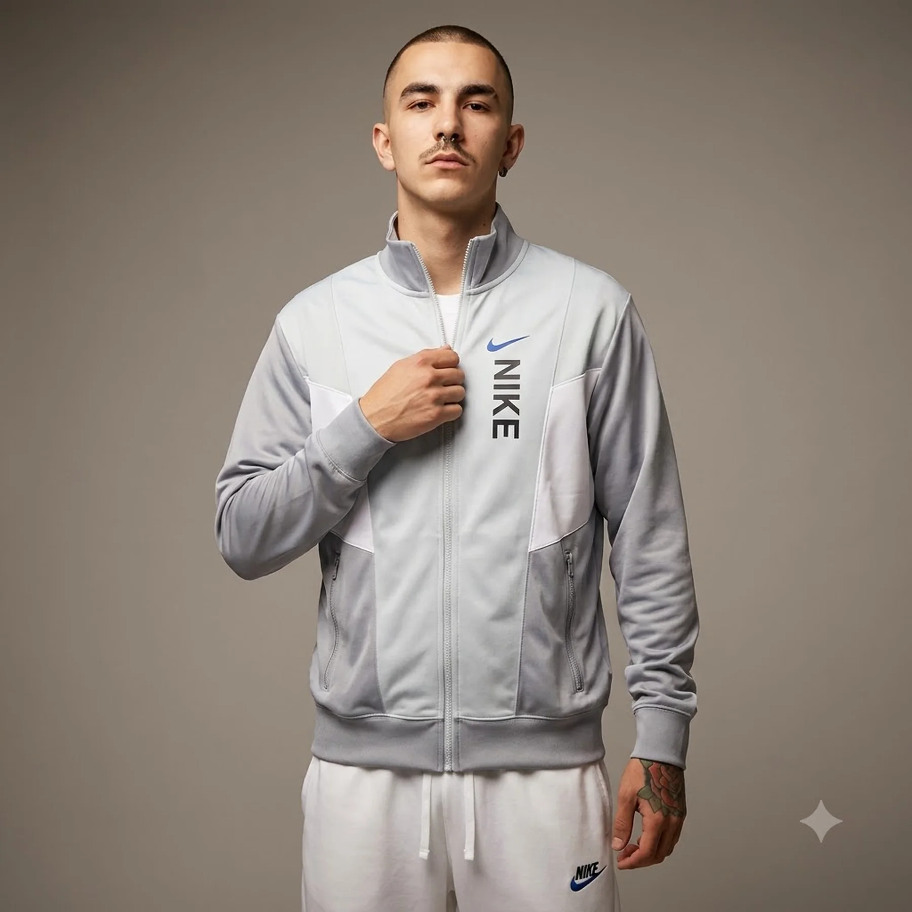 Кофта чоловіча Nike Nsw Hybrid Pk Tracktop Grey (FB1626-043)