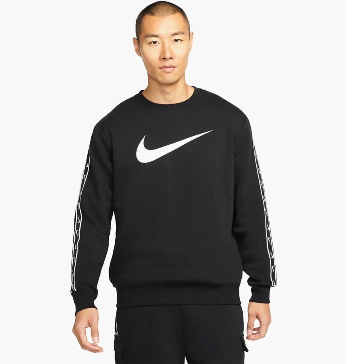 Кофта чоловіча Nike M Nsw Repeat Sw Flc Crew Bb (DX2029-010)