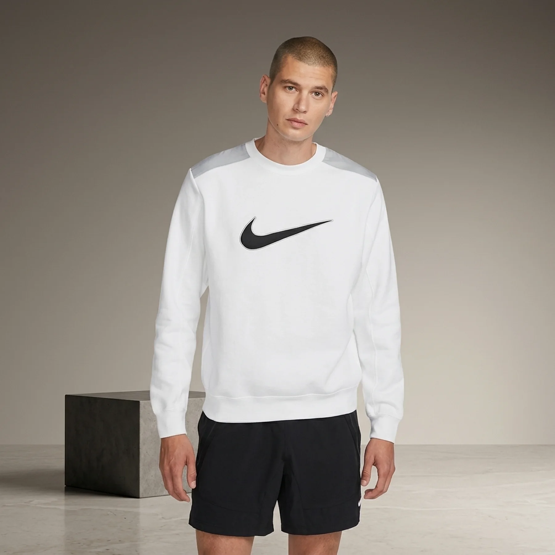 Кофта чоловіча Nike Nsw Sp Flc Crew Bb (FN0245-100)