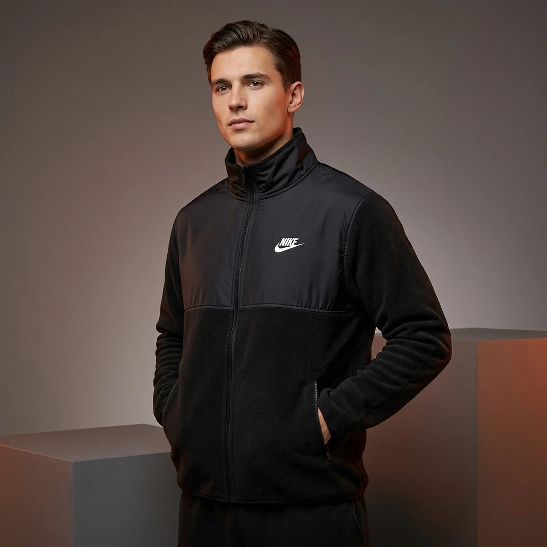 Кофта чоловіча Nike Polar Fleece Zip (DM1219-010)