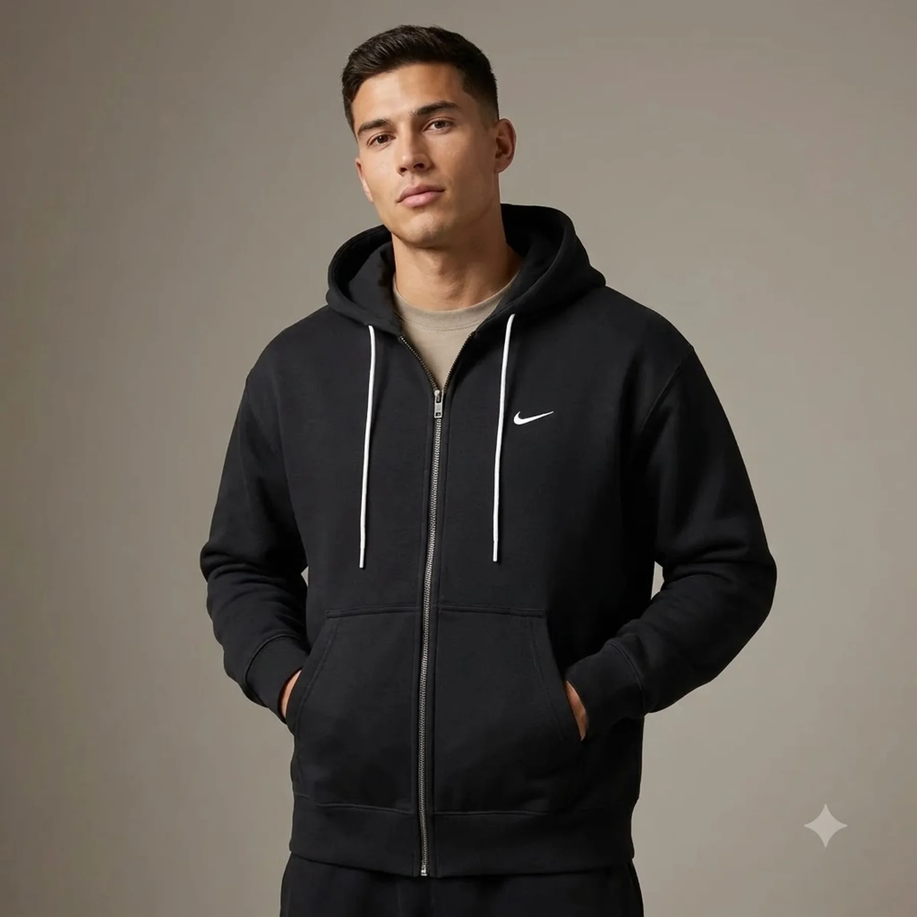 Кофта чоловіча Nike Solo Swoosh Fullzip Hoodie (DR0403-010)