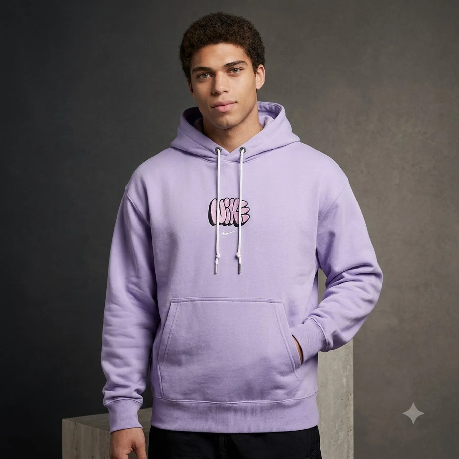 Кофта чоловіча Nike Solo Swoosh Graffiti Violet (HQ4181-515)