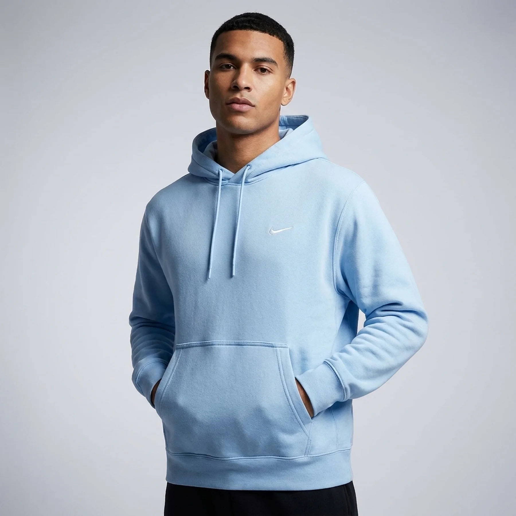 Кофта чоловіча Nike Solo Swoosh Light Blue (HV1082-441)