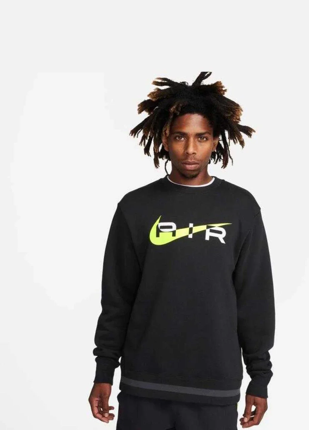 Кофта чоловіча Nike Sportswear Air Crew Fleece Erkek Sweatshirt (FN7692-011)