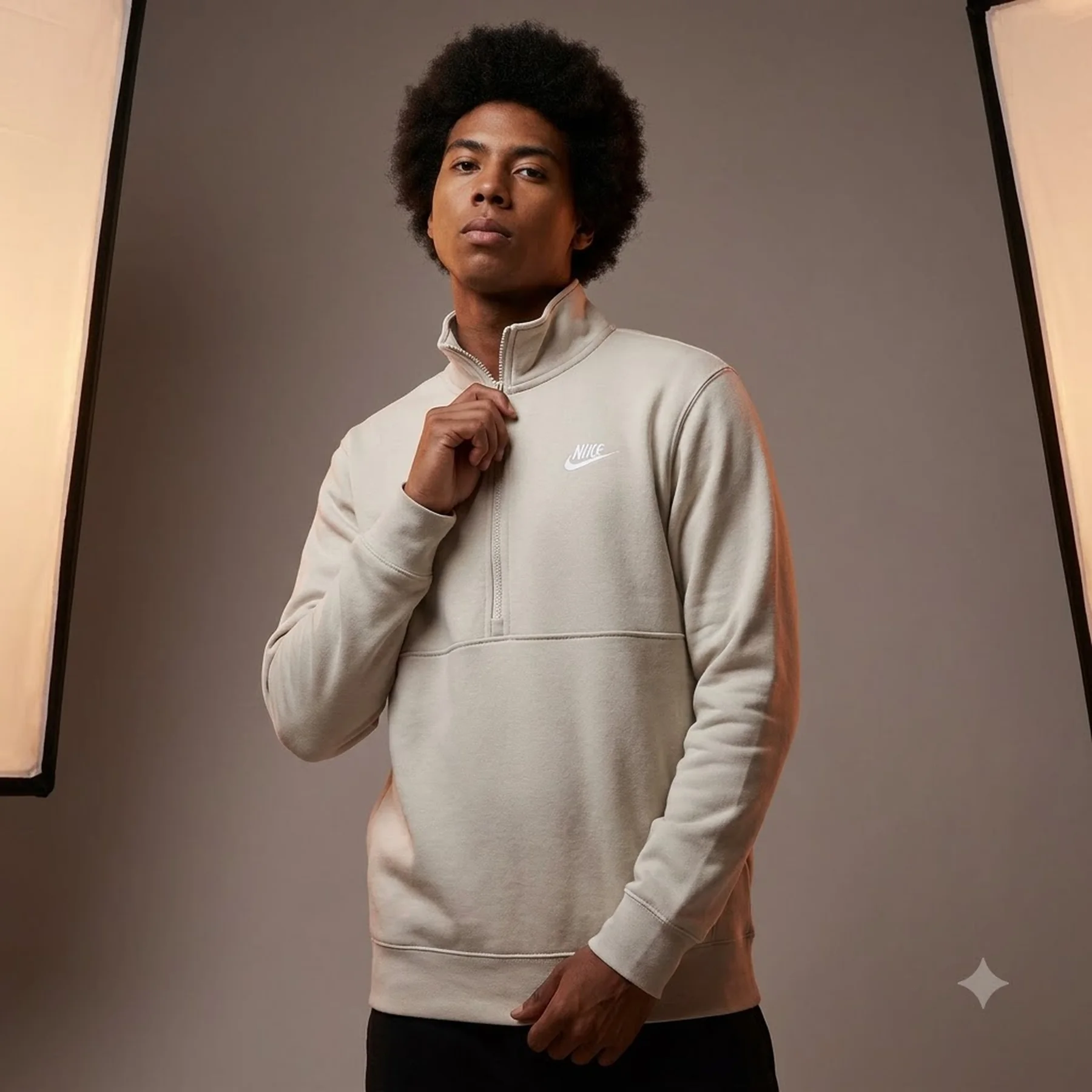 Кофта чоловіча Nike Sportswear Club Brushed-Back 1/2-Zip (DD4732-073)