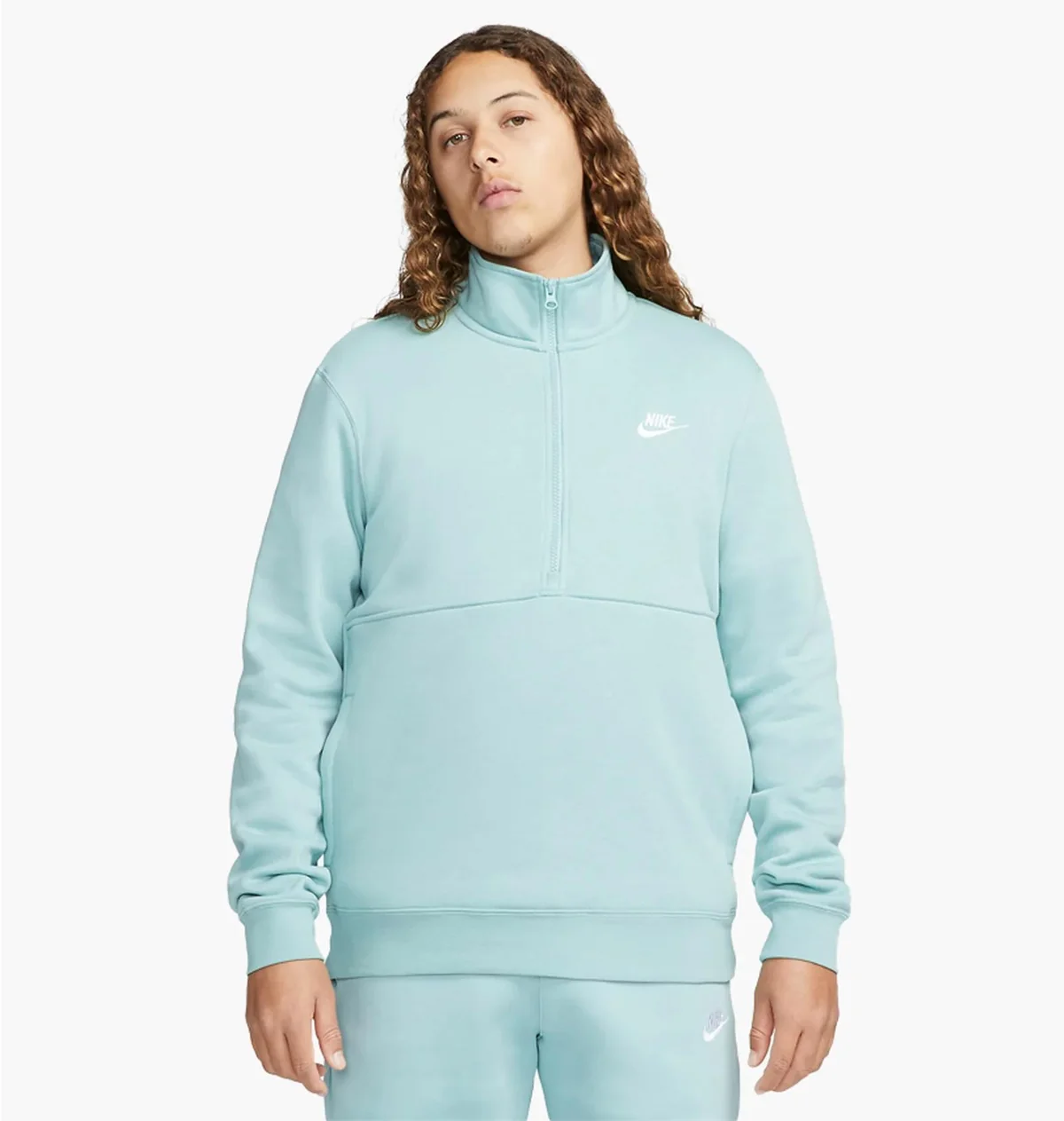 Кофта чоловіча Nike Sportswear Club Brushed-Back 1/2-Zip (DD4732-309)