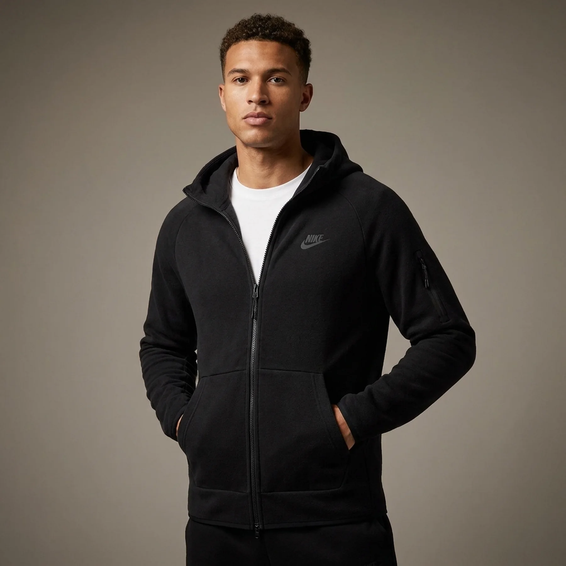 Толстовка M NSW TE FZ FLC HOODIE DD5284-010 Nike 2XL Чорний