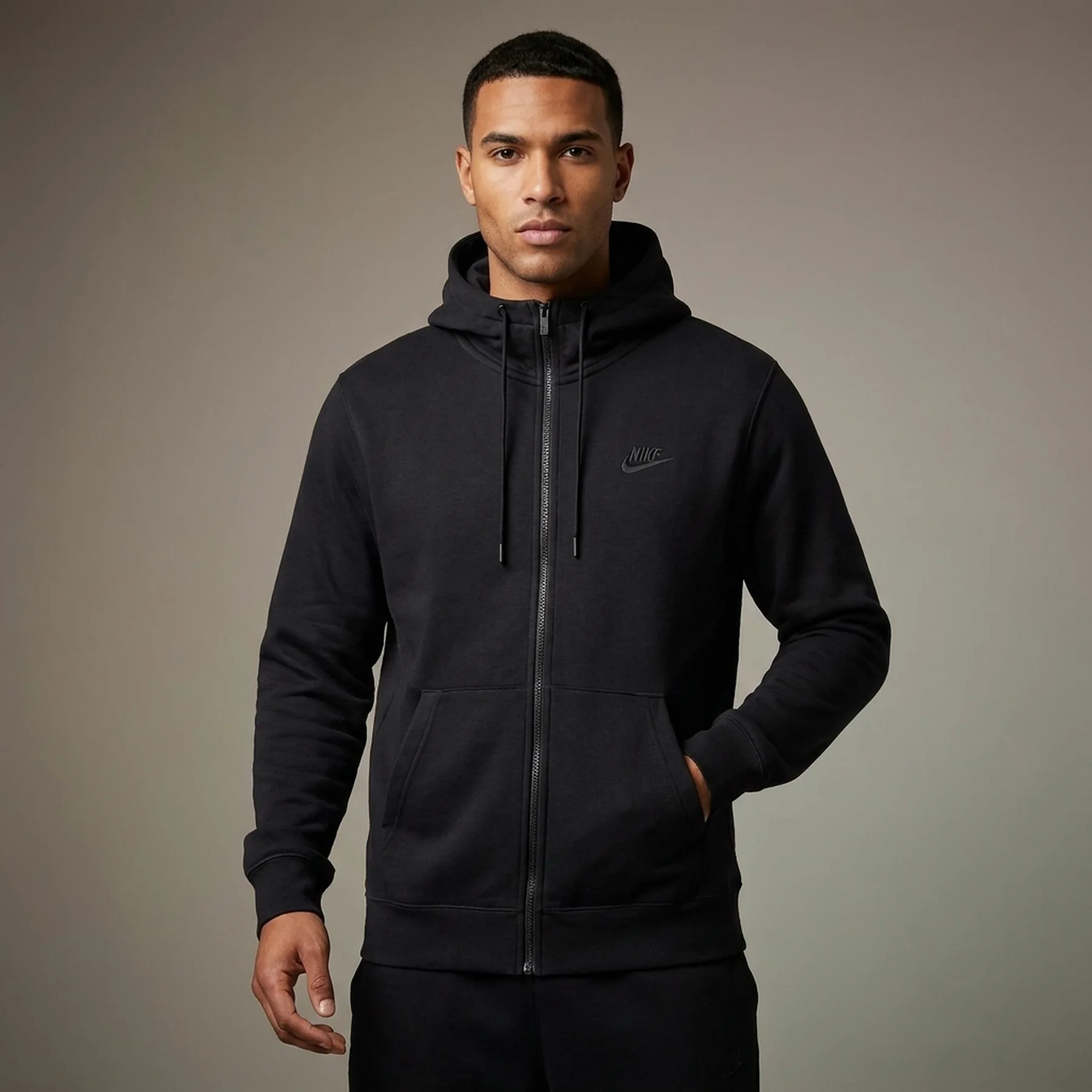 Кофта чоловіча Nike Sportswear Hoodie Full-Zip Black (DD5284-010)