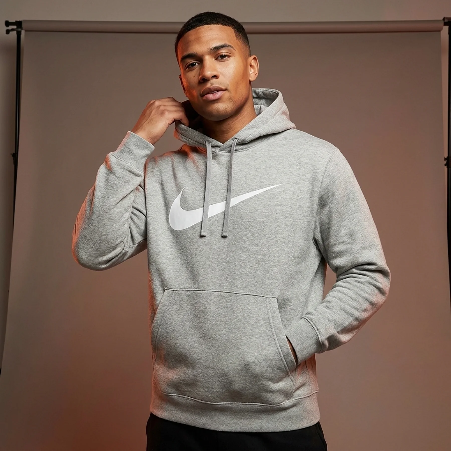 Кофта чоловіча Nike Sportswear Swoosh Grey (DH1027-063)