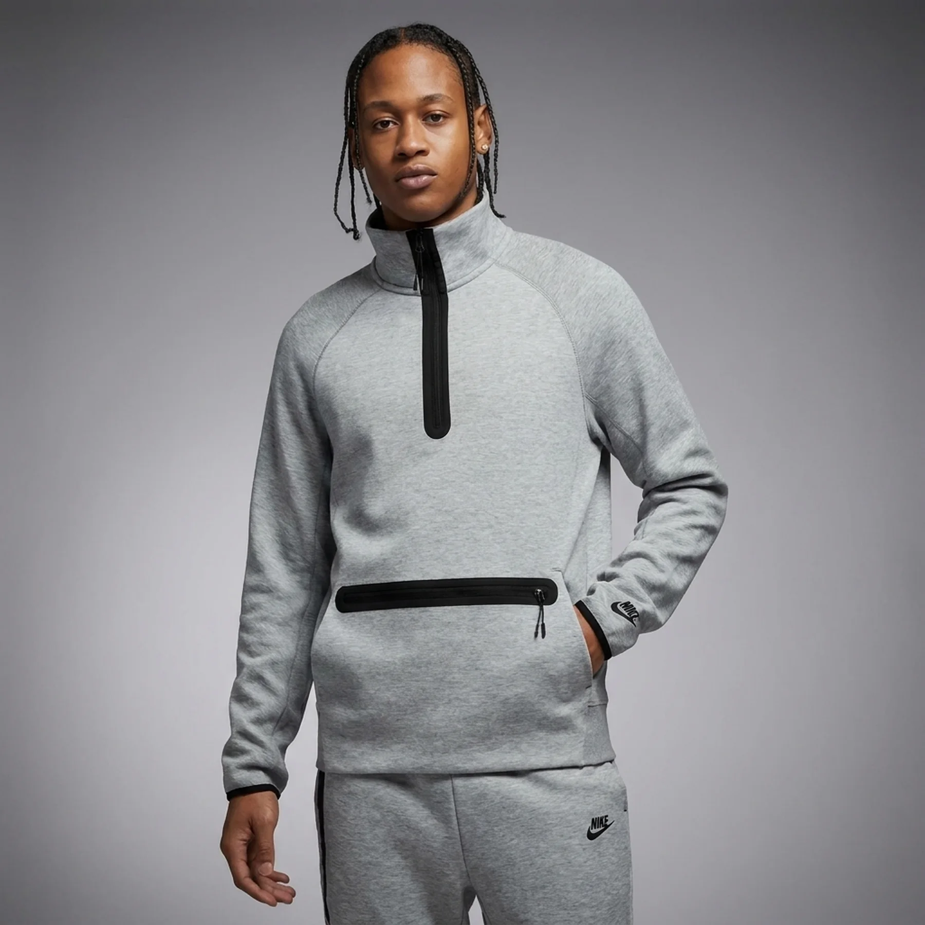 Кофта чоловіча Nike Sportswear Tech Fleece 1/2-Zip Sweatshirt (FB7998-063)