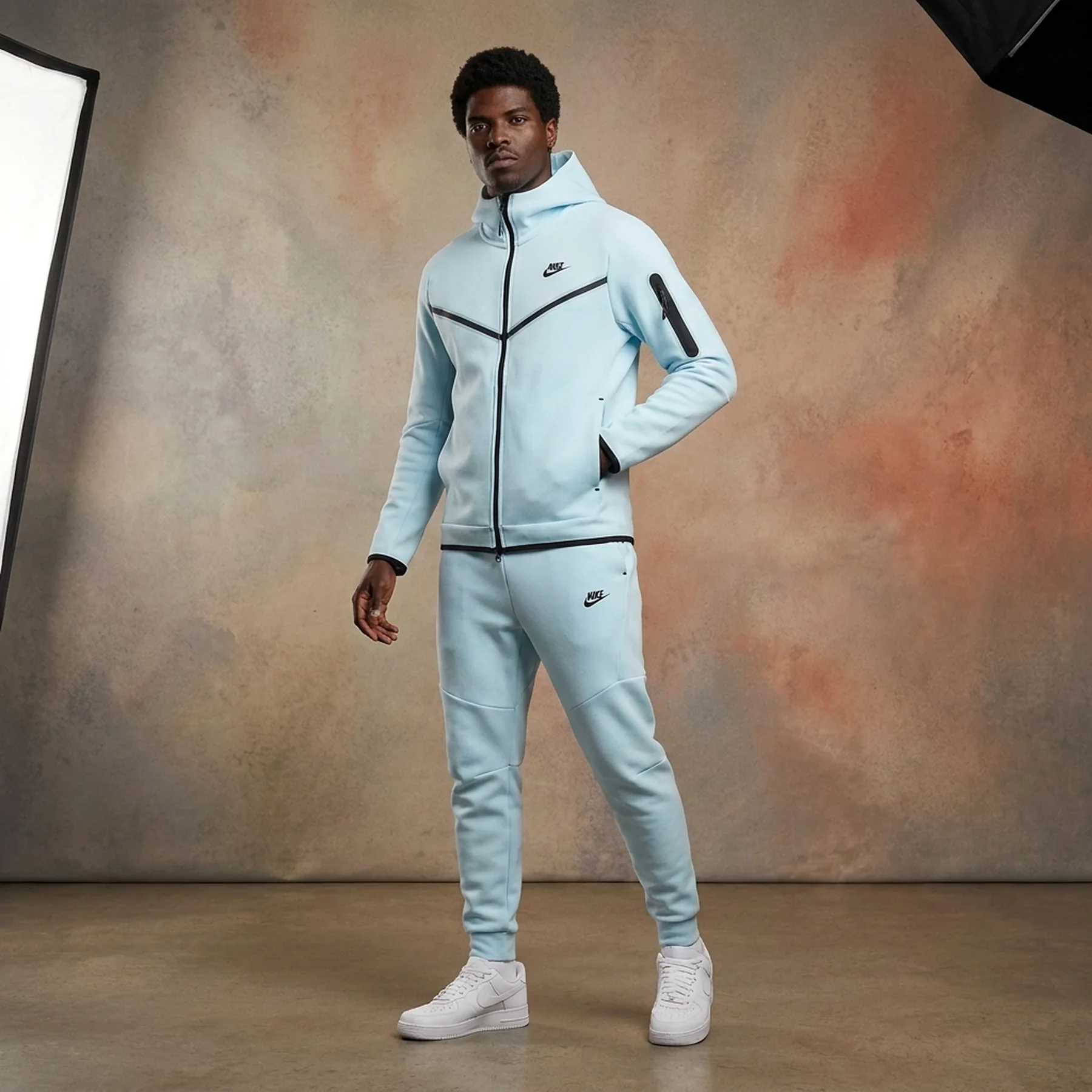 Кофта чоловіча Nike Sportswear Tech Fleece Light Blue (HV0949-474)