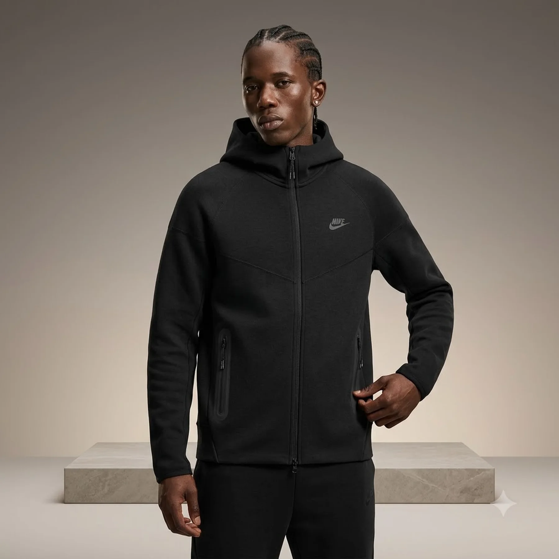 Кофта чоловіча Nike Sportswear Tech Fleece Windrunner Full-Zip Hoodie (FB7921-010)