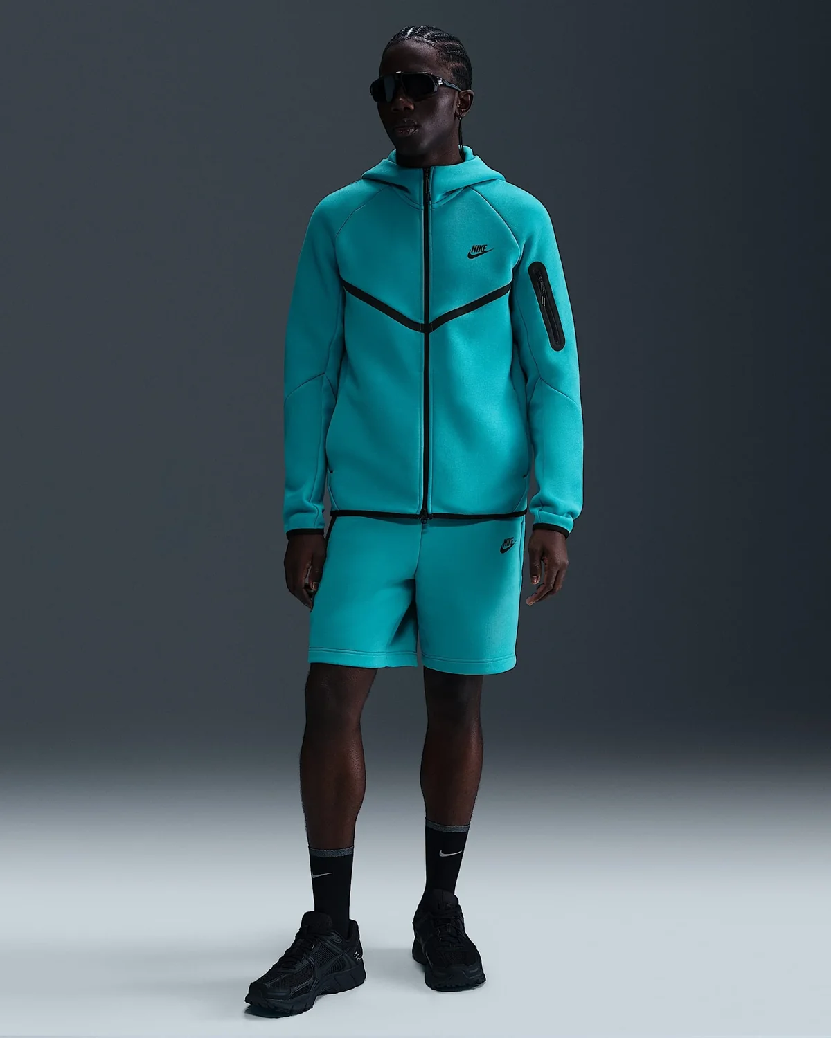 Кофта чоловіча Nike Tech Fl. 2025 Turquoise (HV0949-345)