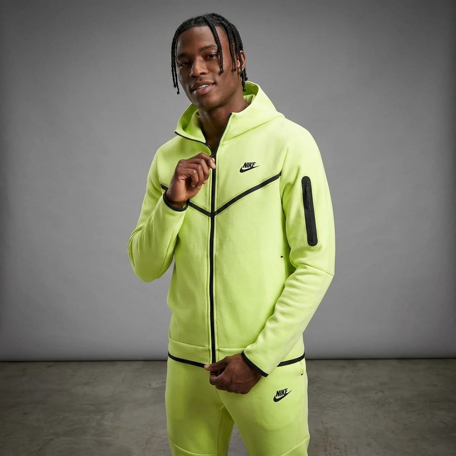 Кофта чоловіча Nike Tech Fleece Fz Wr Yellow (HV0949-736)