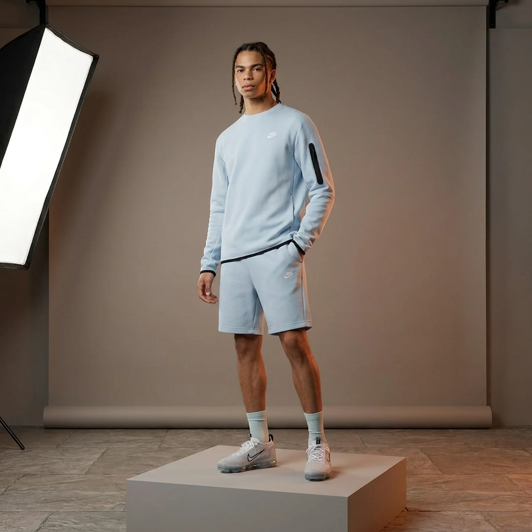 Кофта чоловіча Nike Tech Fleece Sweatshirt Blue (CU4505-441)