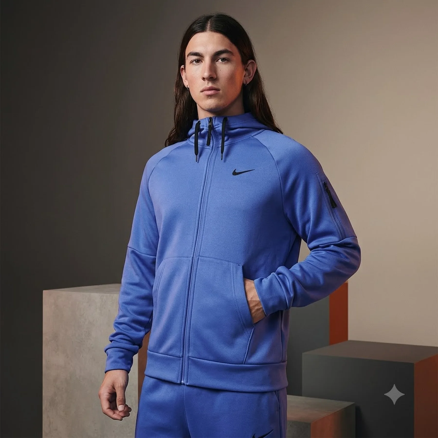 Кофта чоловіча Nike Therma-Fit Blue (DQ4830-411)