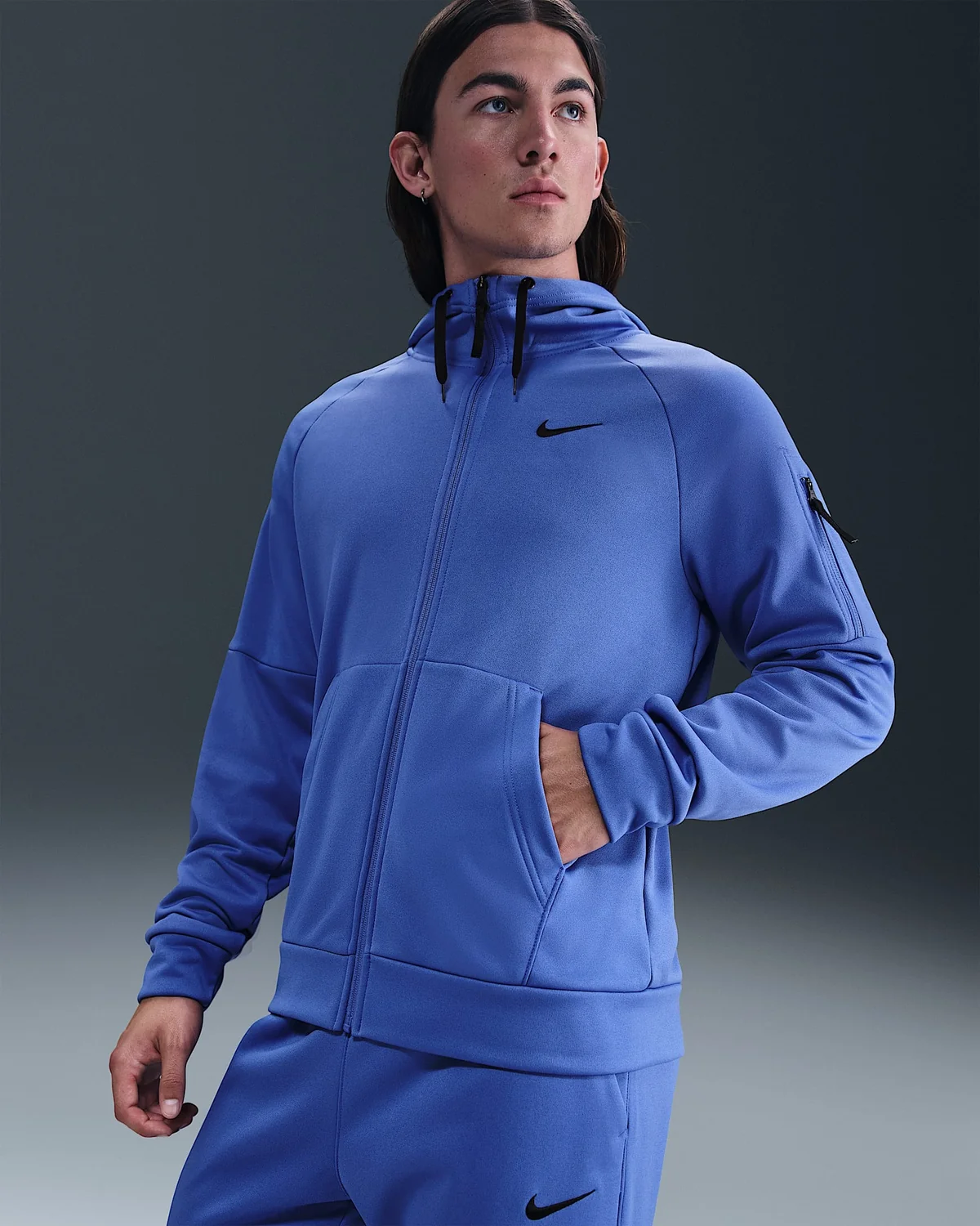 Кофта чоловіча Nike Therma-Fit Blue (DQ4830-411)