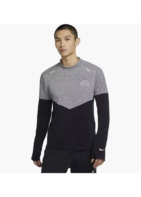 Кофта чоловіча Nike Therma Fit Run Division Sphere Grey/Black (DV8110-010)