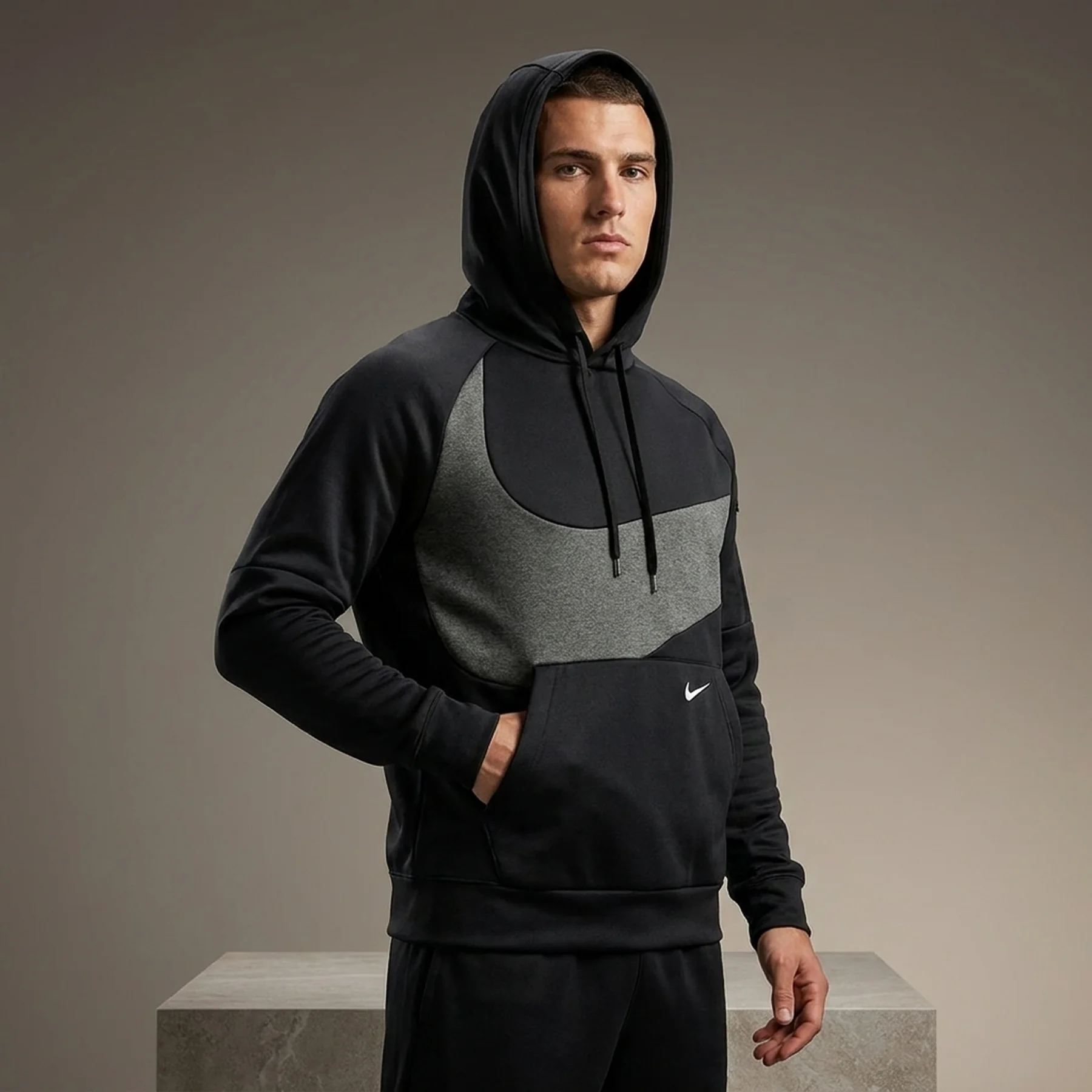 Кофта чоловіча Nike Therma-Fit Swoosh Pullover Hoodie (DQ5401-010)