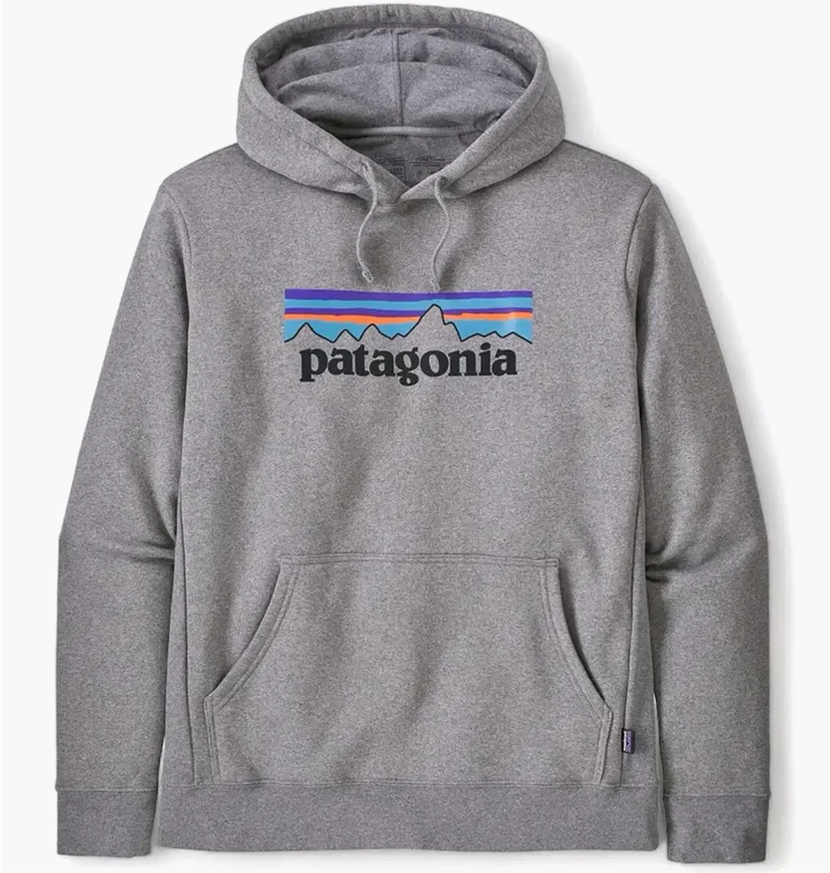Кофта чоловіча Patagonia P-6 Logo Uprisal Hoody Gravel Heather Grey (GLH39622)