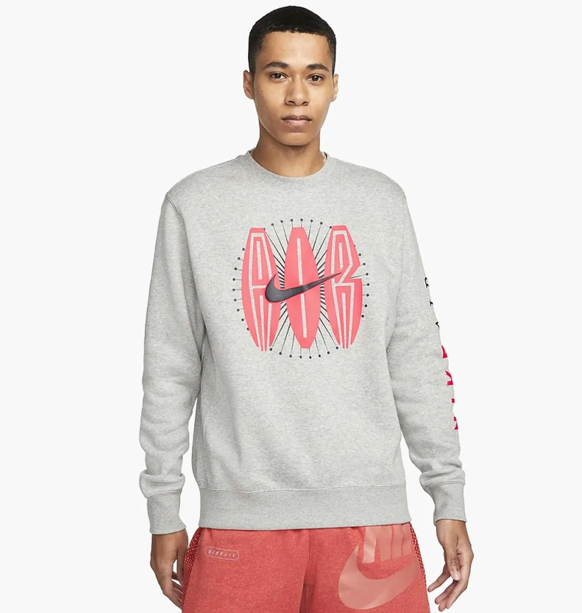 Кофта чоловіча Polo Ralph Lauren Air Swoosh Crew Neck Sweatshirt Grey (DN5157-063)