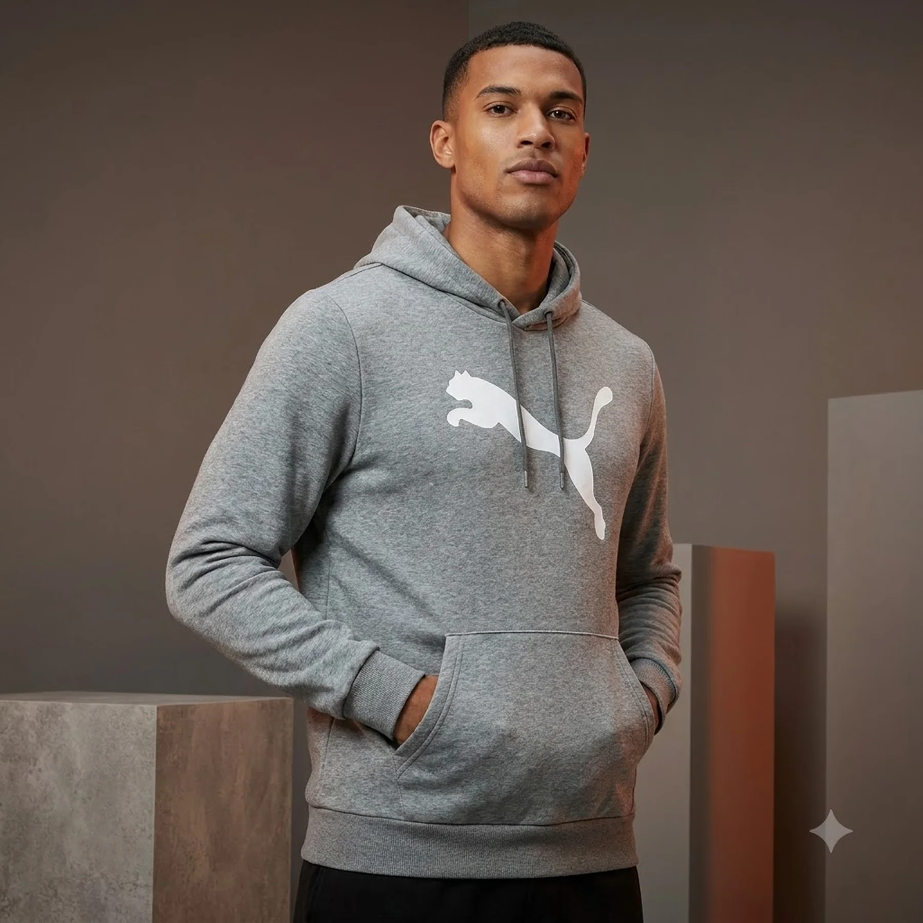 Кофта чоловіча Puma Big Cat Logo Grey (672712-03)