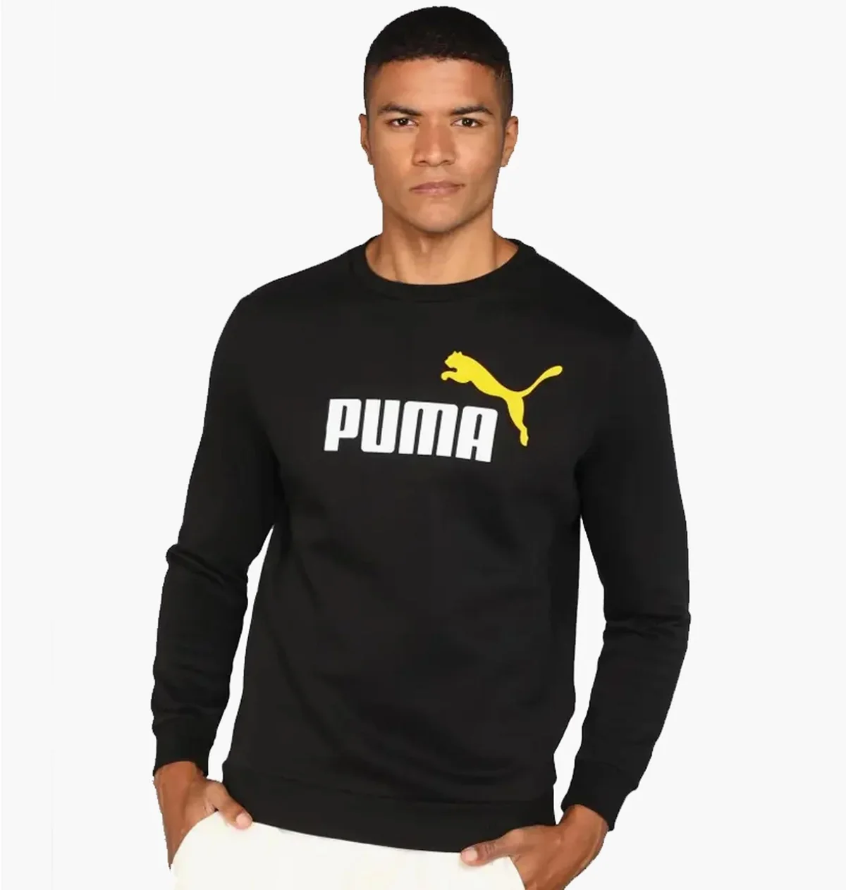 Кофта чоловіча Puma Ess+ 2 Col Big Logo Crew (58676254)