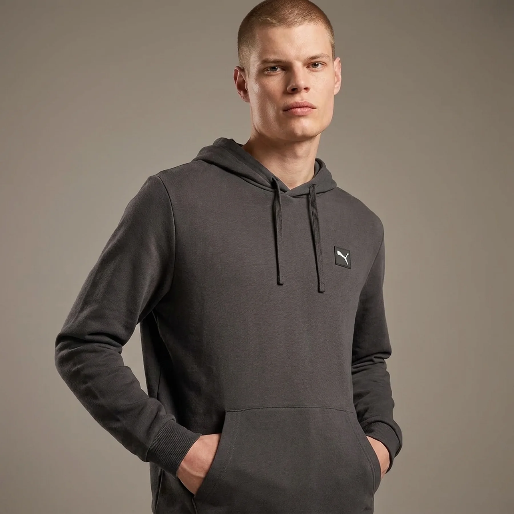 Кофта чоловіча Puma Ess Elevated Hoodie Grey (688254-44)