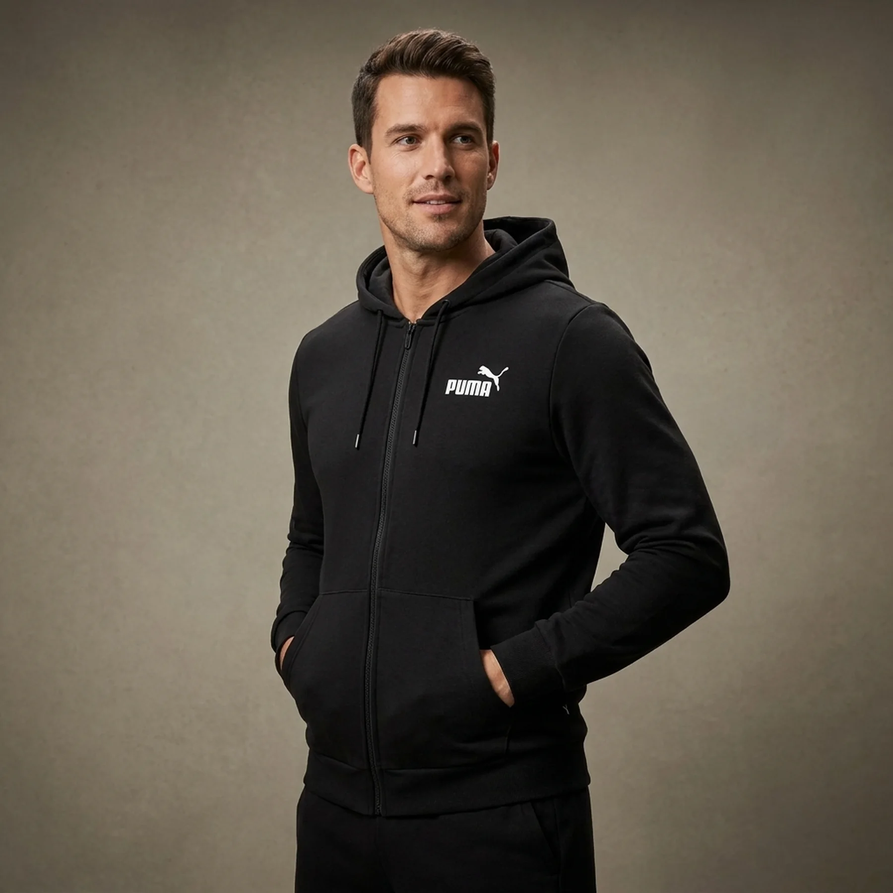 Кофта чоловіча Puma Ess Fz Hoody Tr M (847219-01)