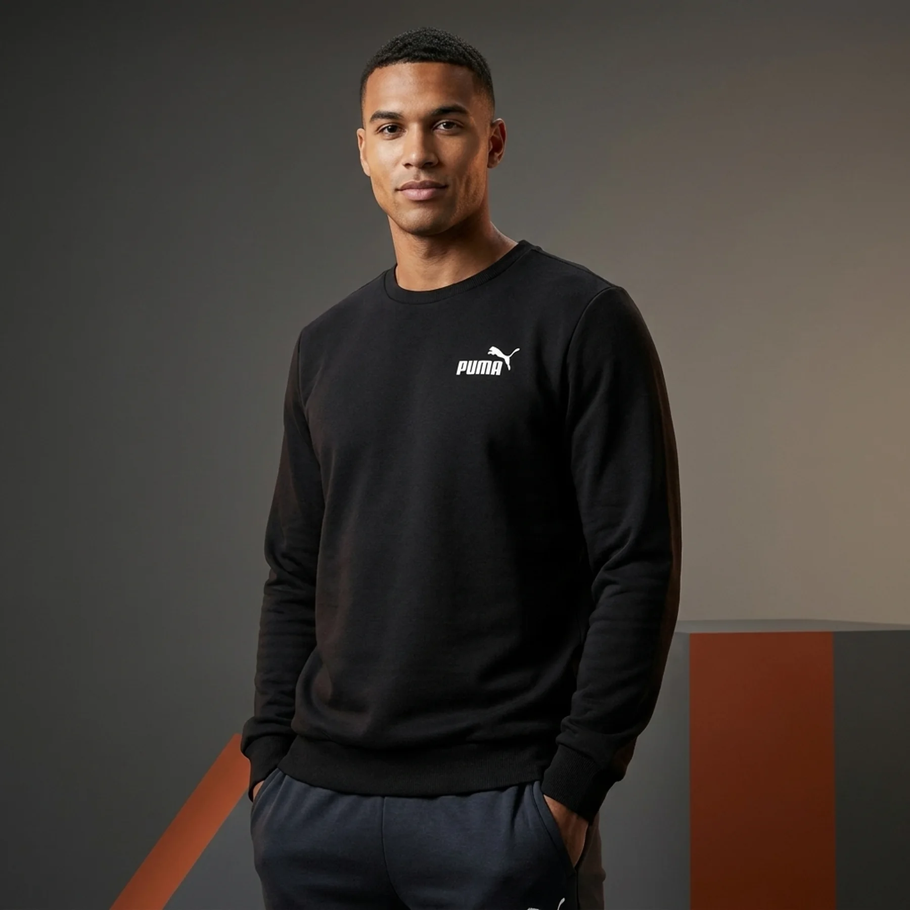 Кофта чоловіча Puma Ess Small Logo Crew Black (586682-51)