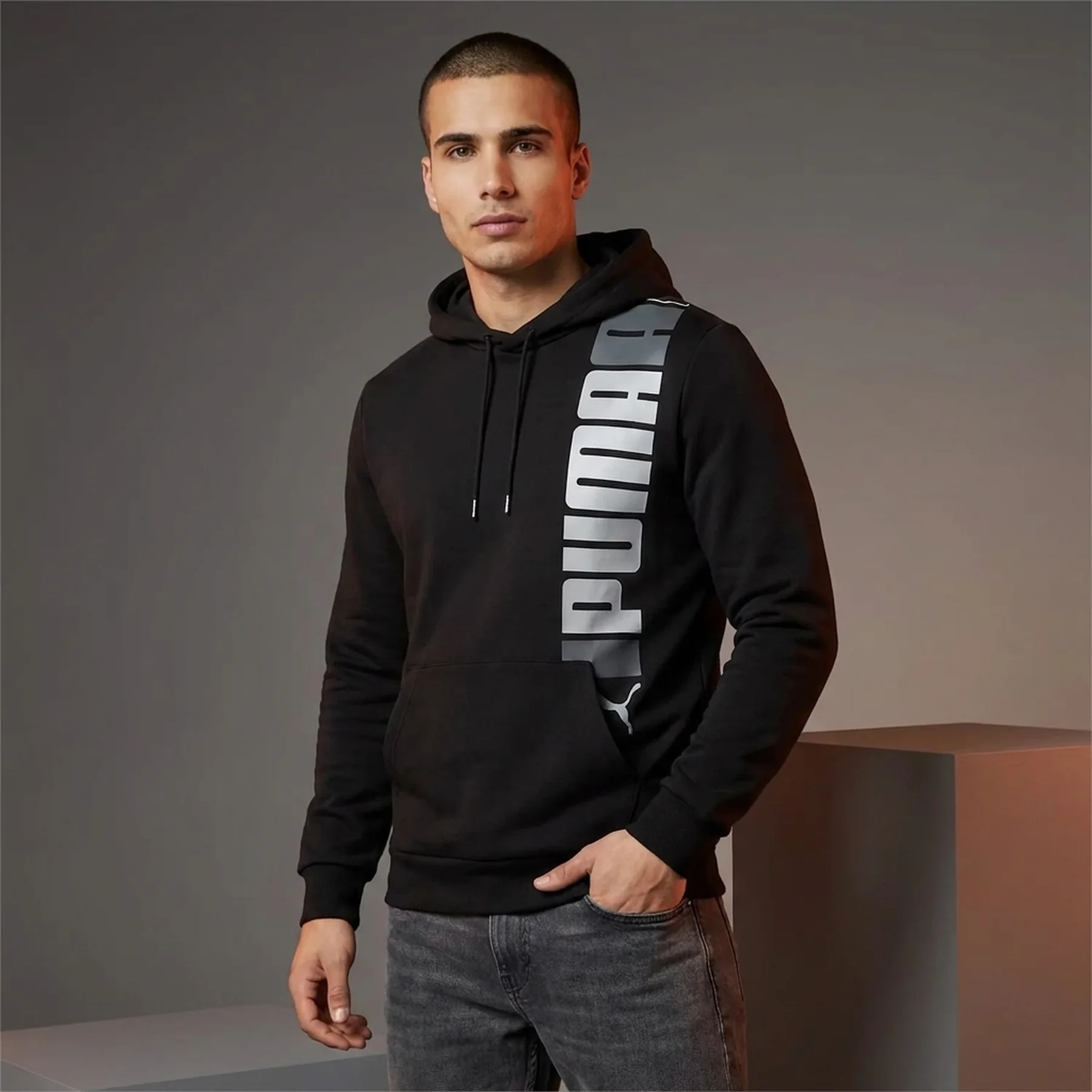 Кофта чоловіча Puma Essential Logo Lab Hoodie Black (675919-01)