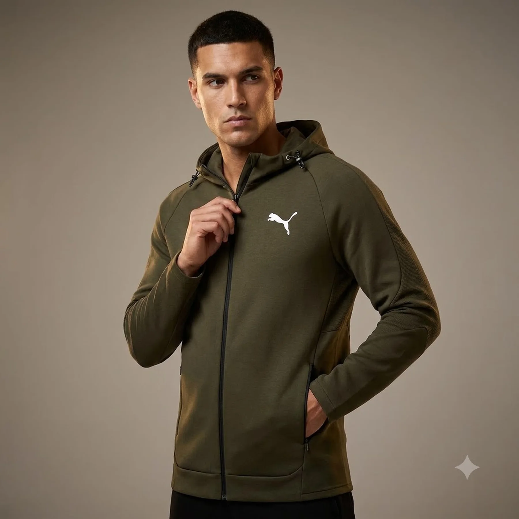 Кофта чоловіча Puma Evo Stripe Full Zip Hoodie (681700-70)