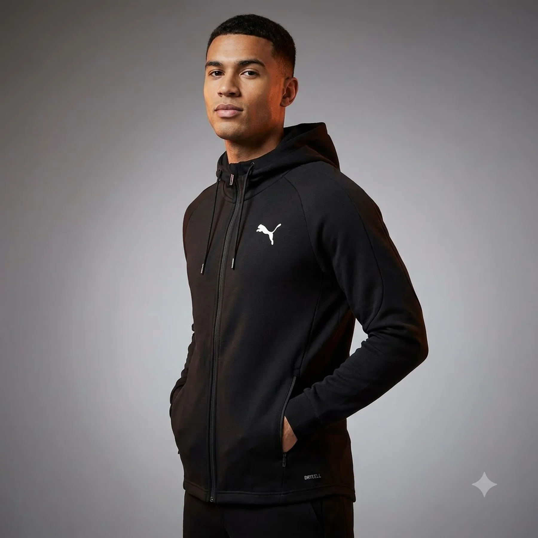 Кофта чоловіча Puma Evostripe Full-Zip Hoodie Dk (68461301)