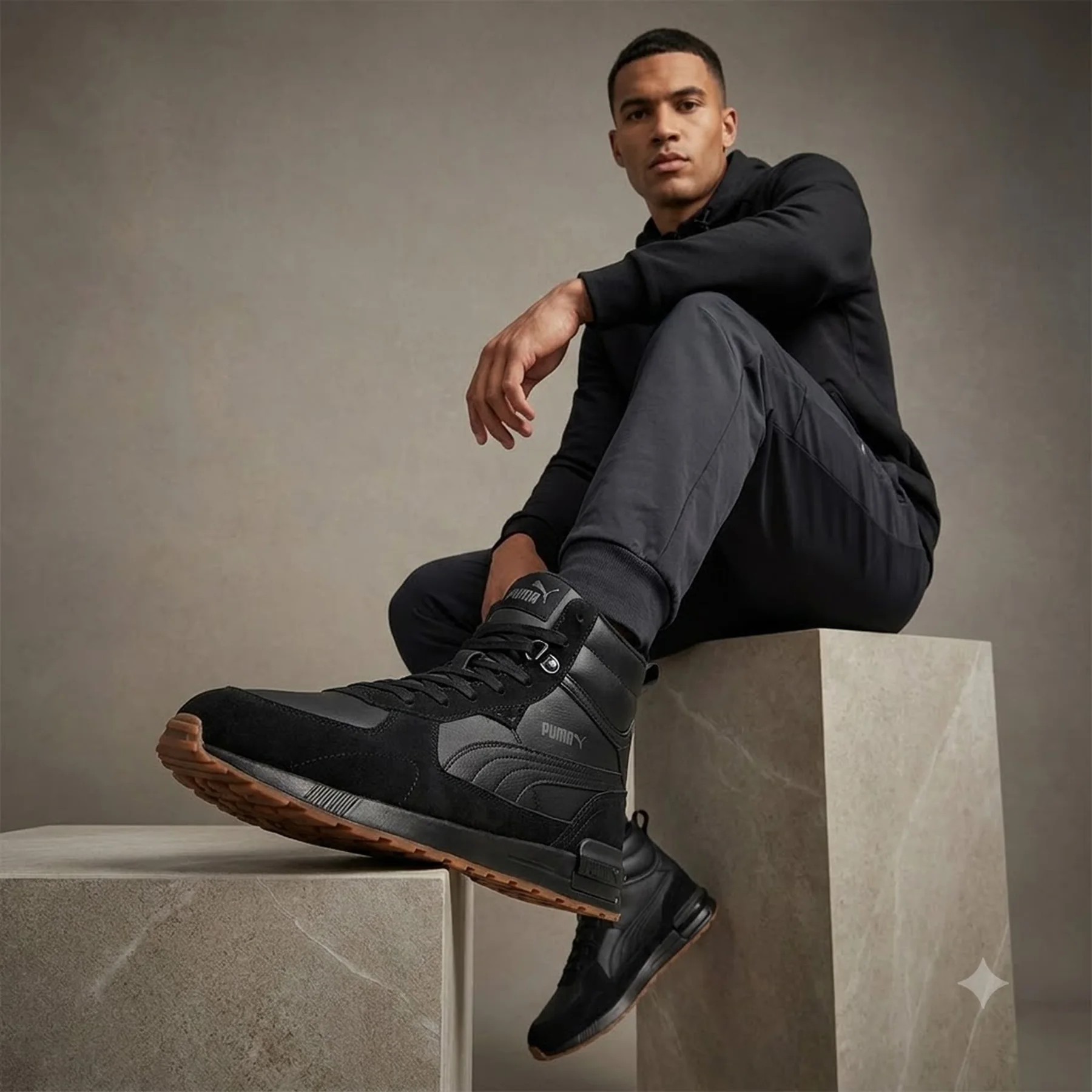 Кофта чоловіча Puma Graviton Mid Black (383204-07)