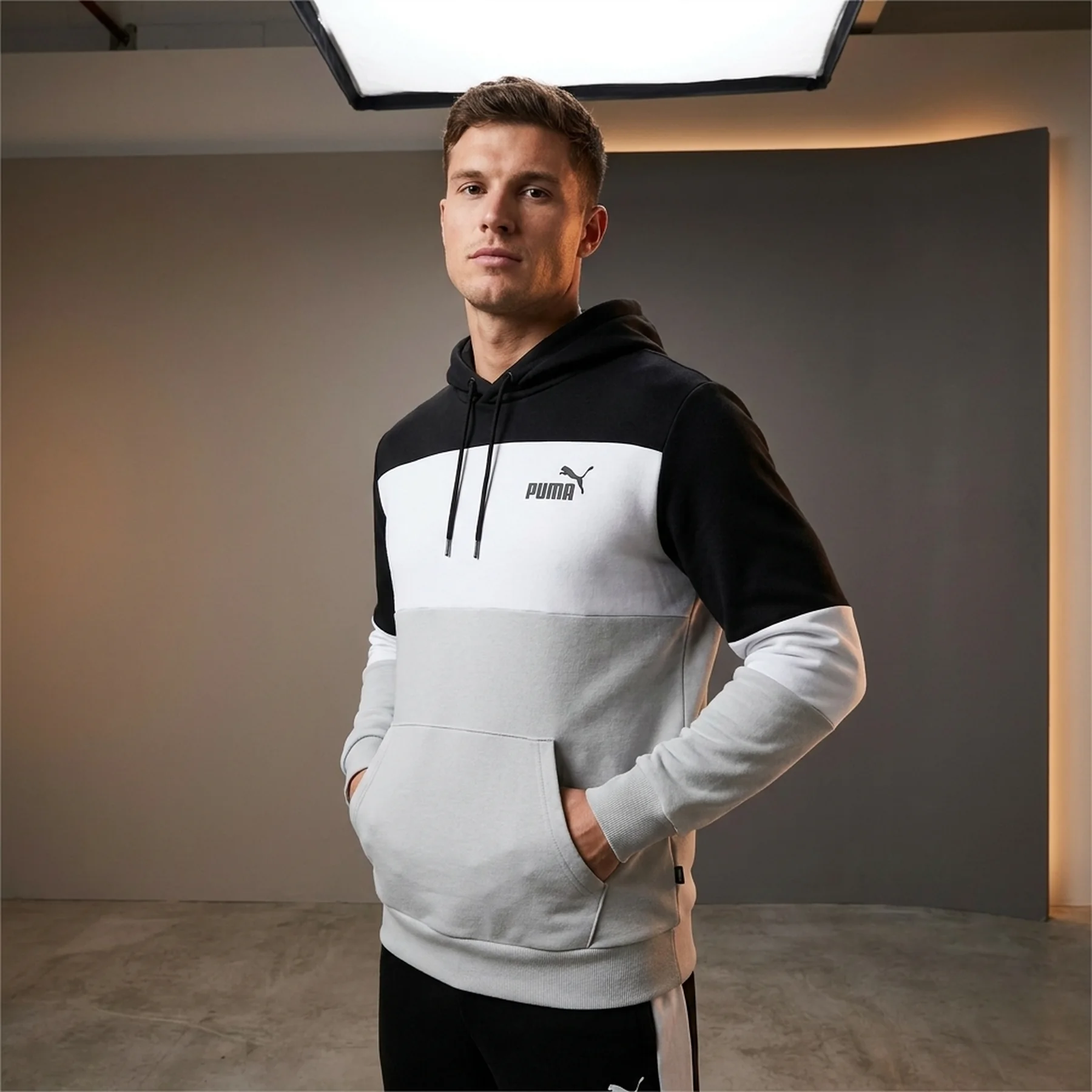 Кофта чоловіча Puma Power Colorblock Hoodie (67893101)