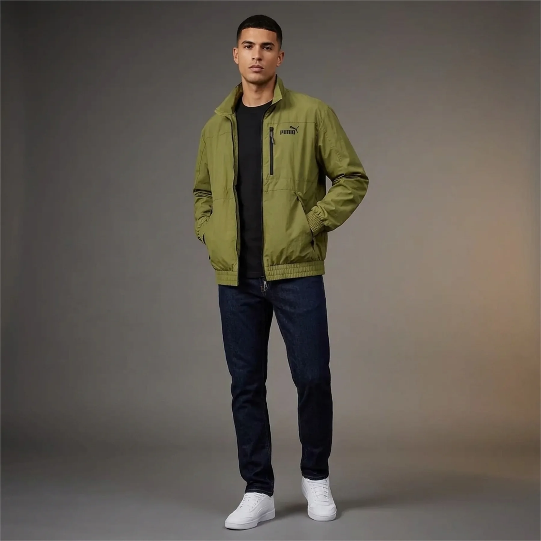 Кофта чоловіча Puma Style Windbreaker Olive (623685-33)